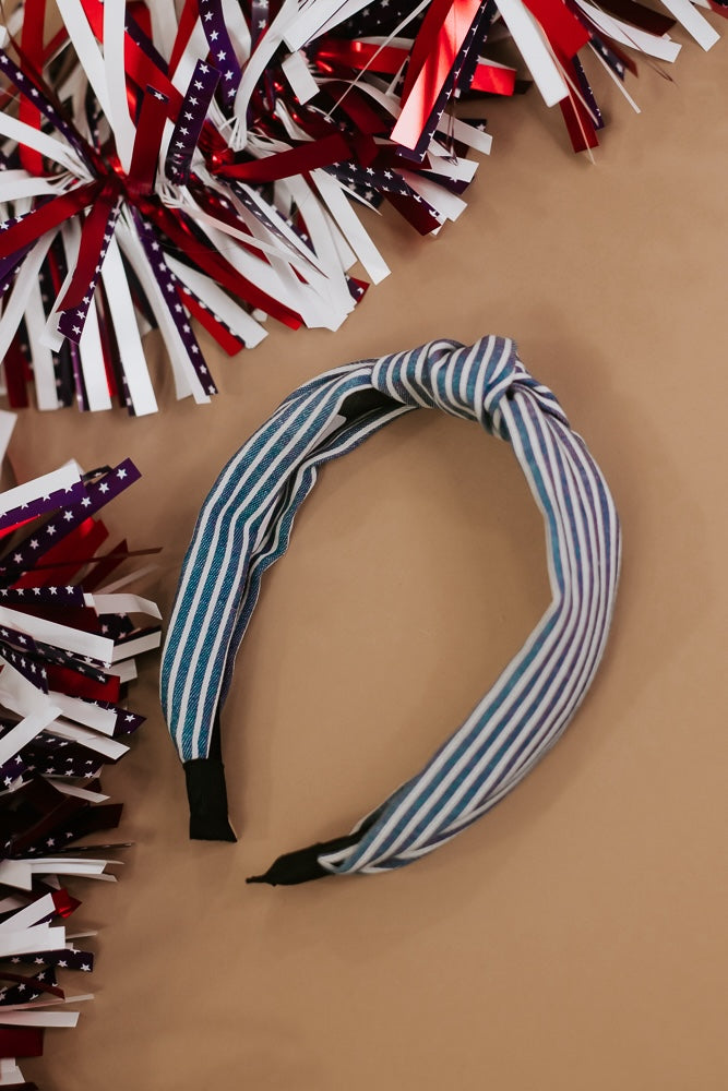 Fourth of July Stripe Printed Headband