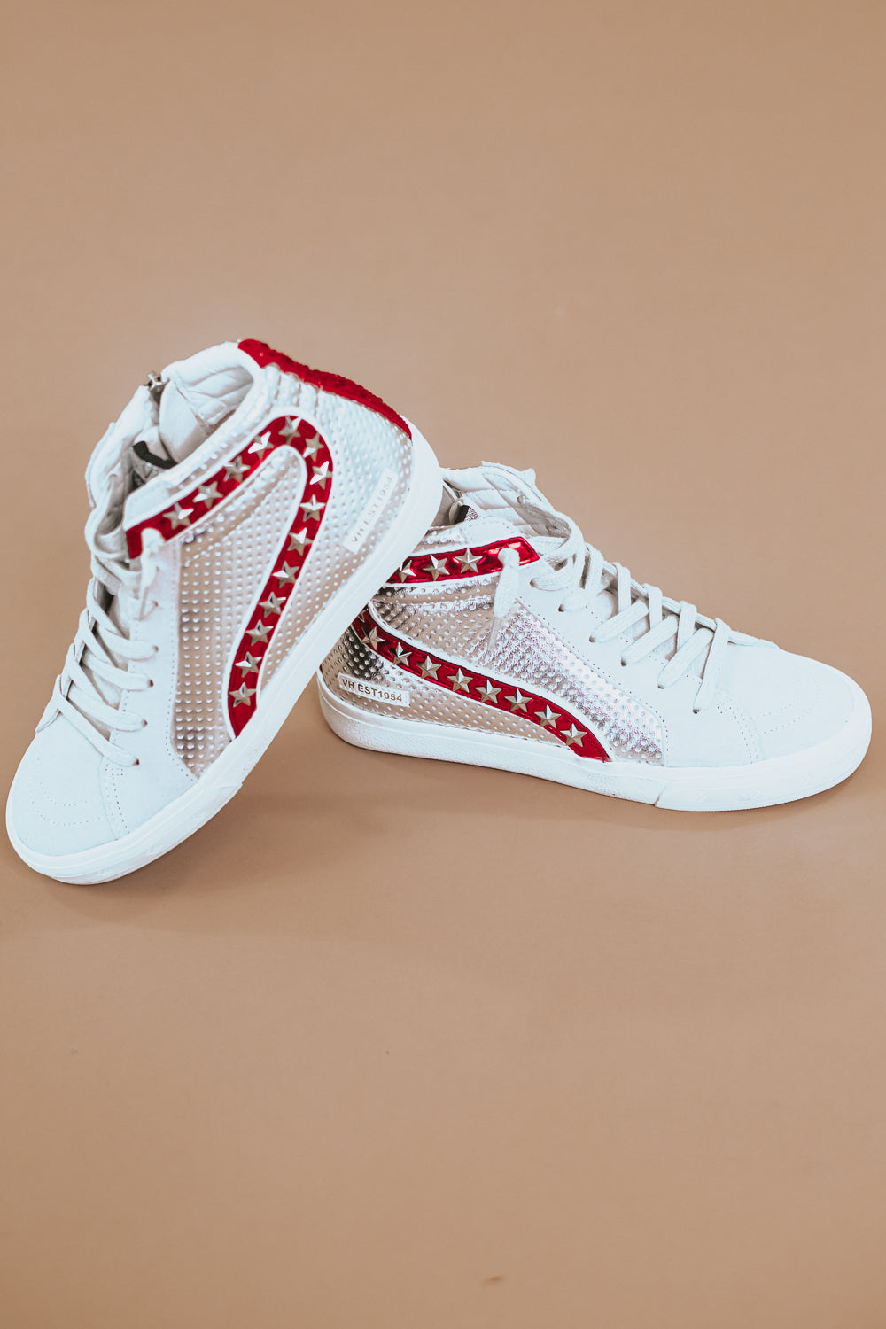 VH Bailey Sneaker , Red/Silver