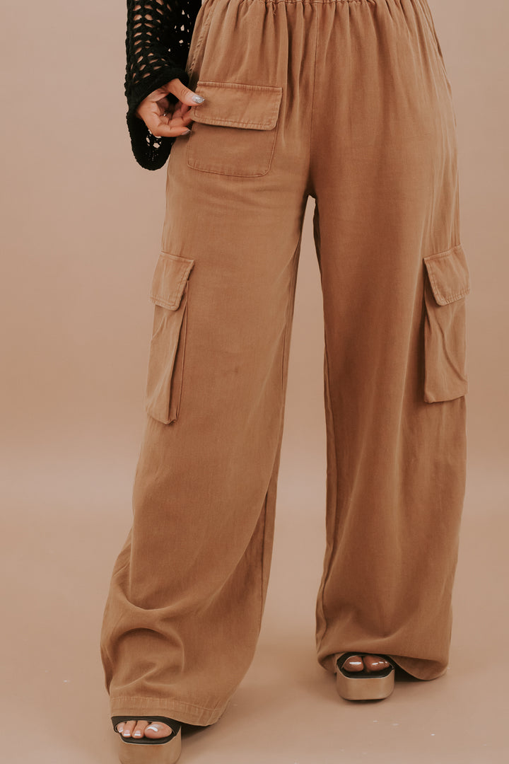 Outta Your League Mineral Wash Cargo Pants, Clay