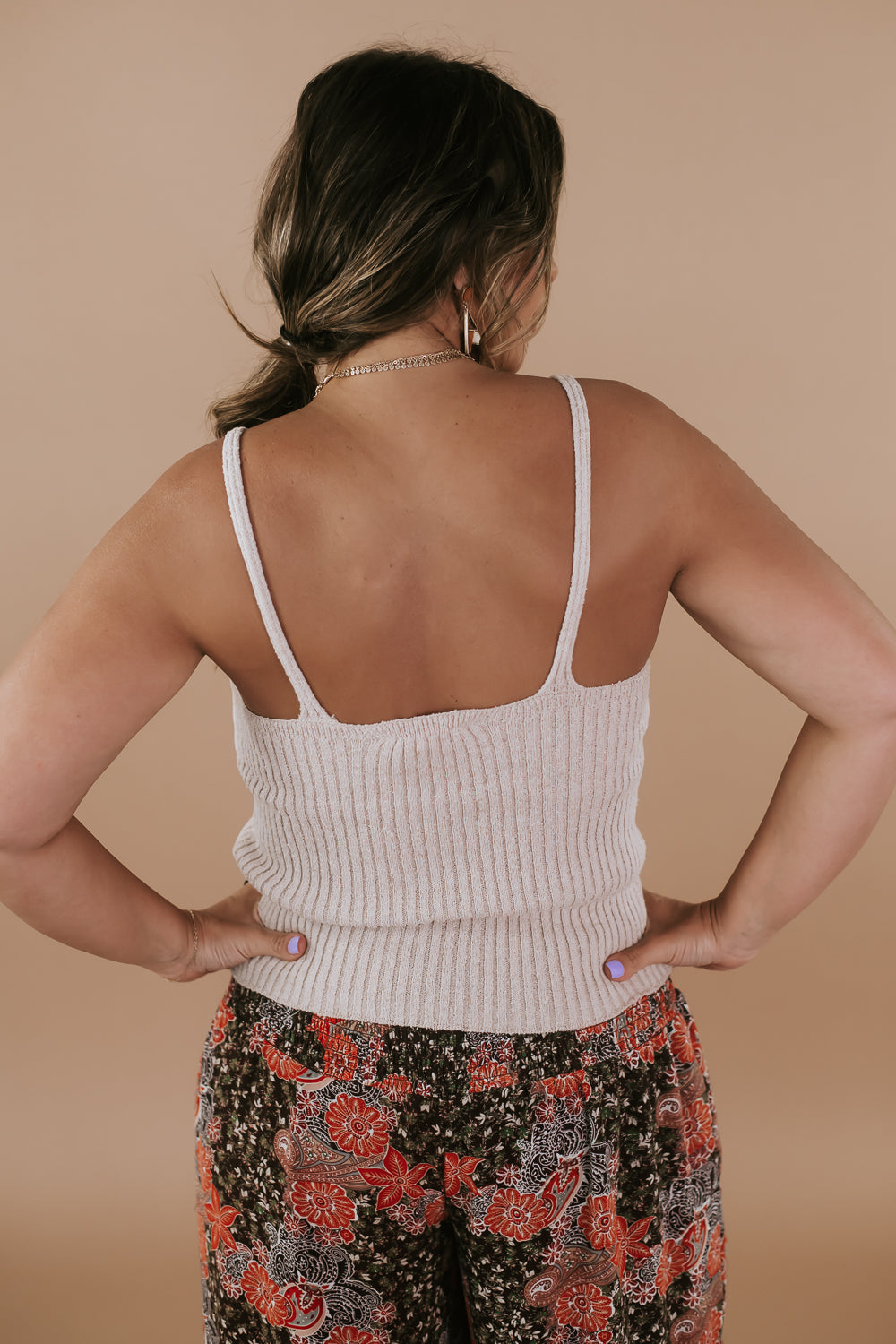 Sun Drenched Tank, Taupe