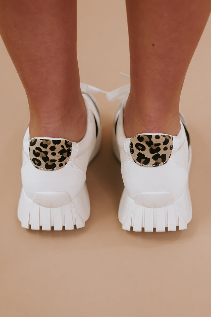 Leopard Sneakers, Black