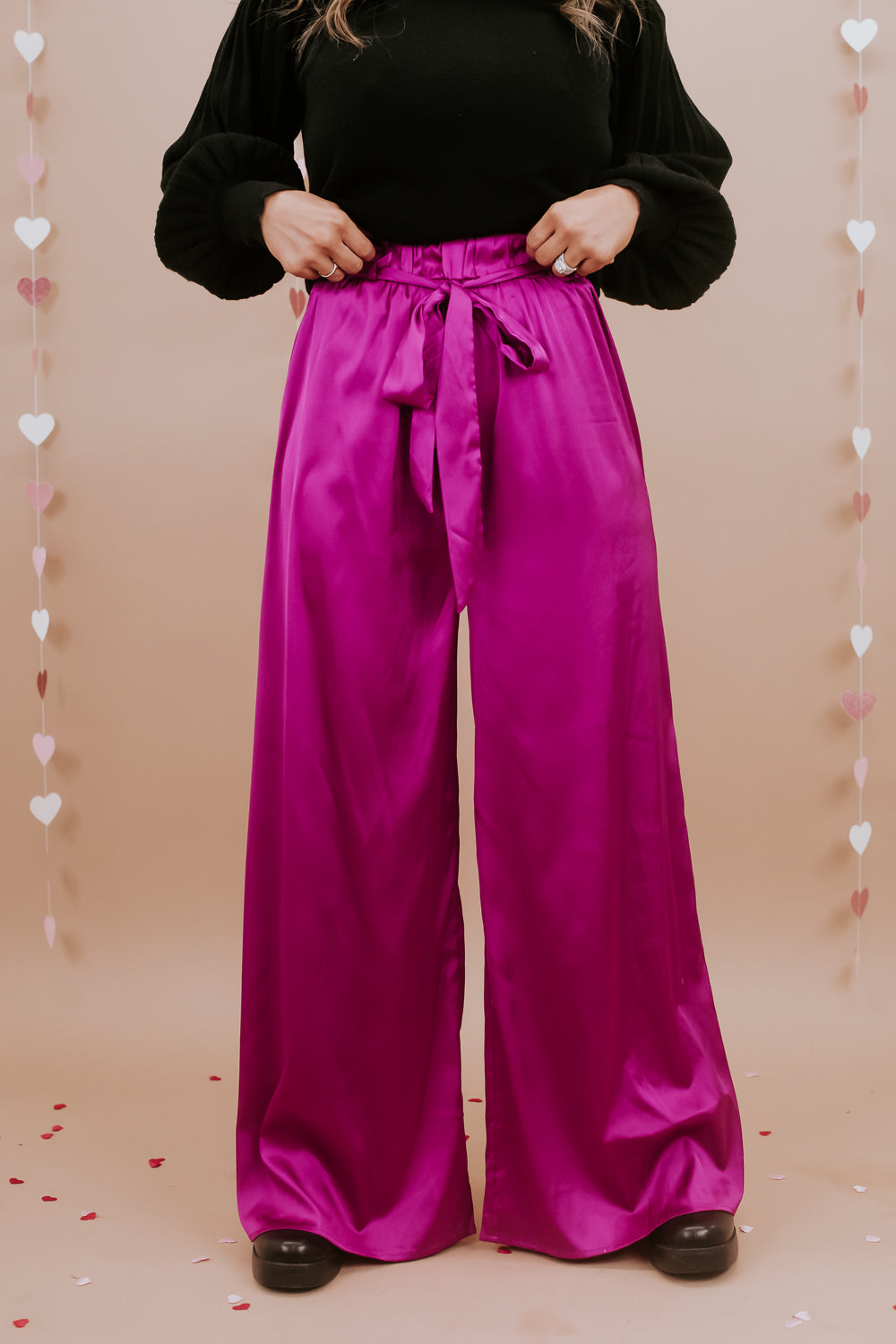 Best For Last Satin Pant, Magenta – Everyday Chic Boutique