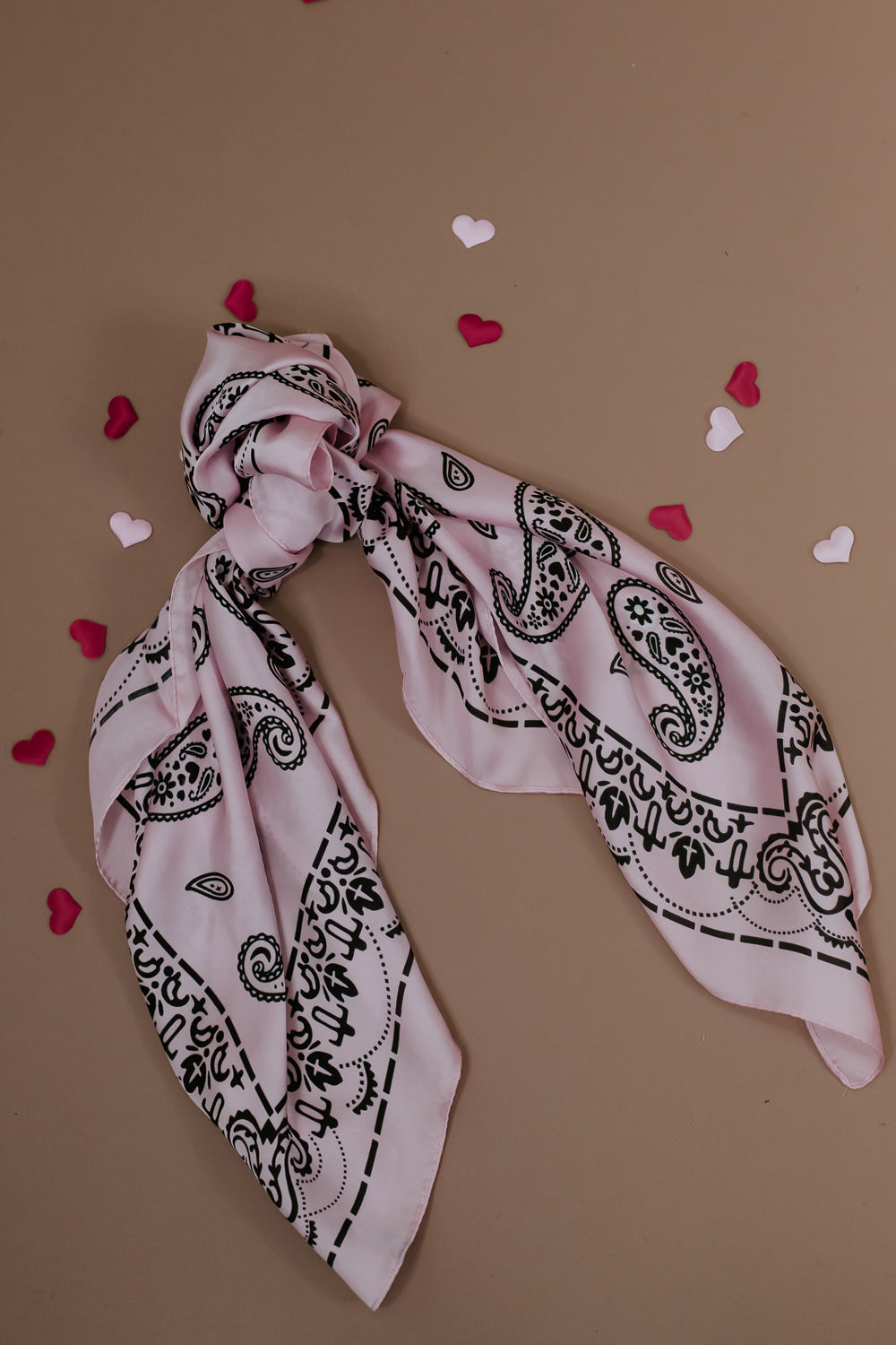 Corbin Paisely Twilly Scarf Pink – Everyday Chic Boutique - Main Image