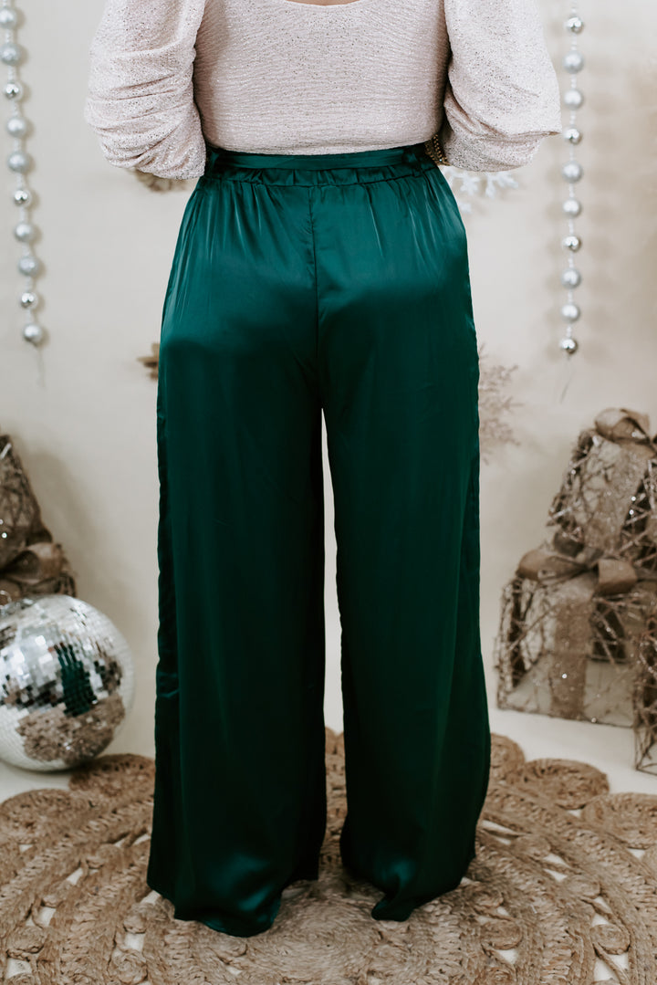 Best For Last Satin Pant, Green