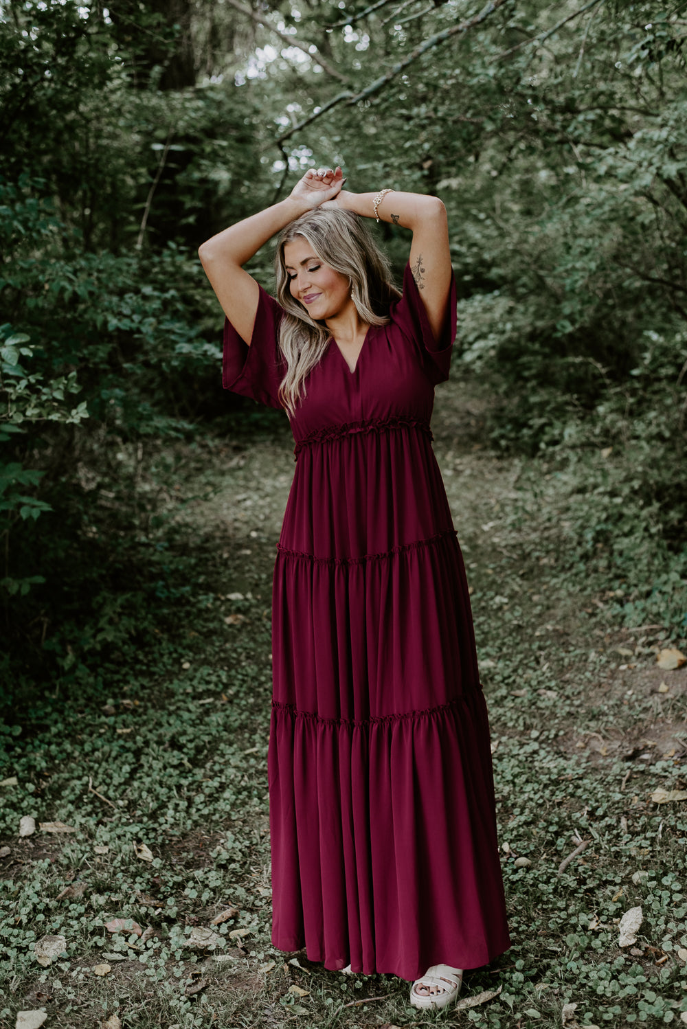 ECB Exclusive: Making Memories Maxi Dress, Wine ECB Exclusive: Making Memories Maxi Dress, Wine