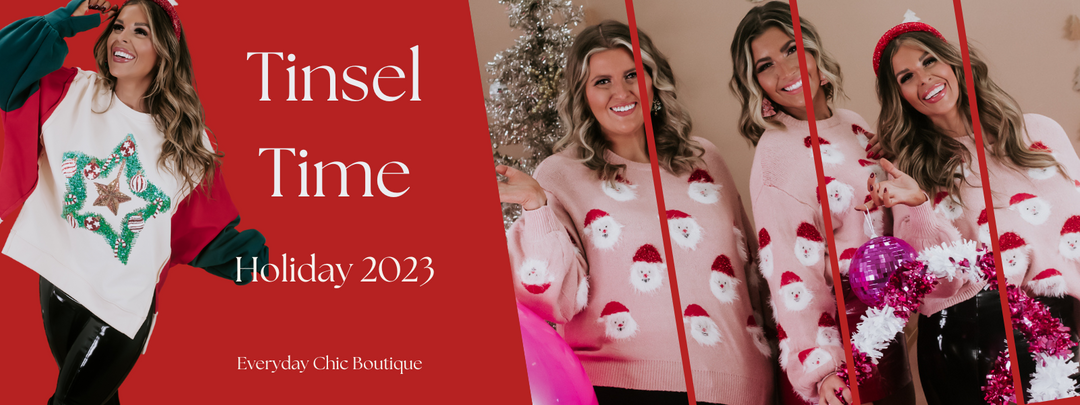 Tinsel Time: Unwrapping Cozy Christmas & Holiday Chic at Everyday Chic Boutique