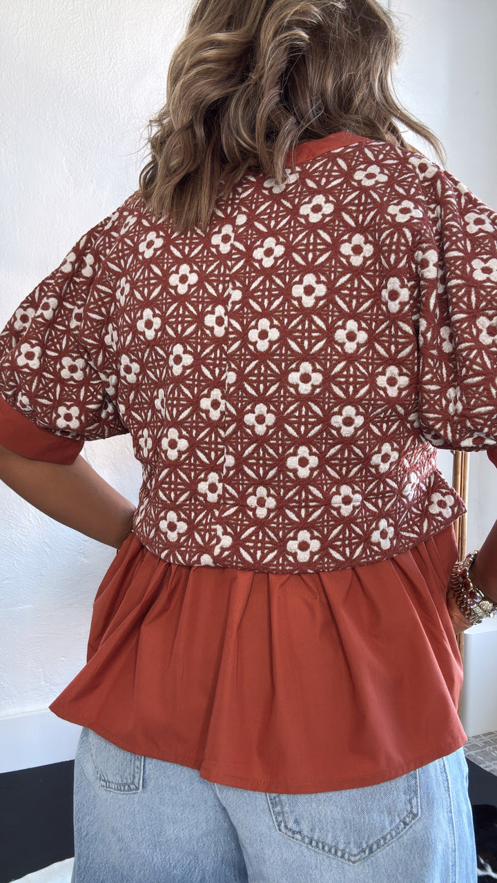 Autumn Dusk Top, Rust