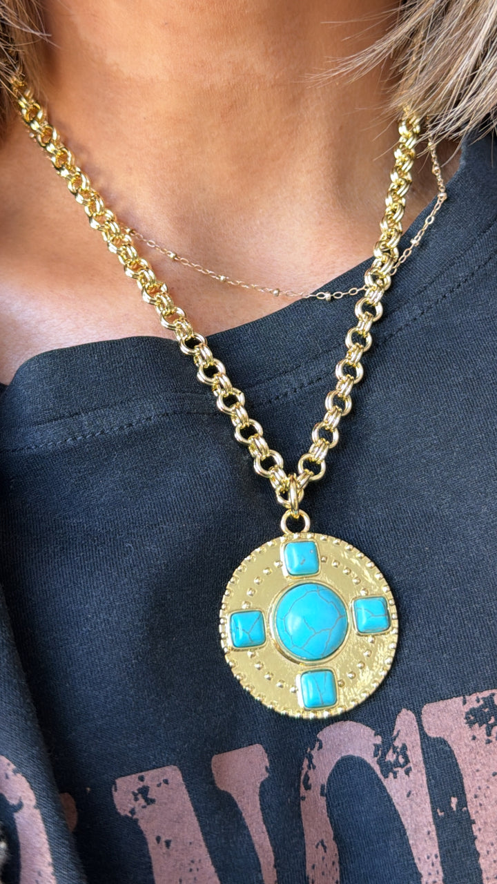 Treasure Jewels: Azure Pendant Necklace