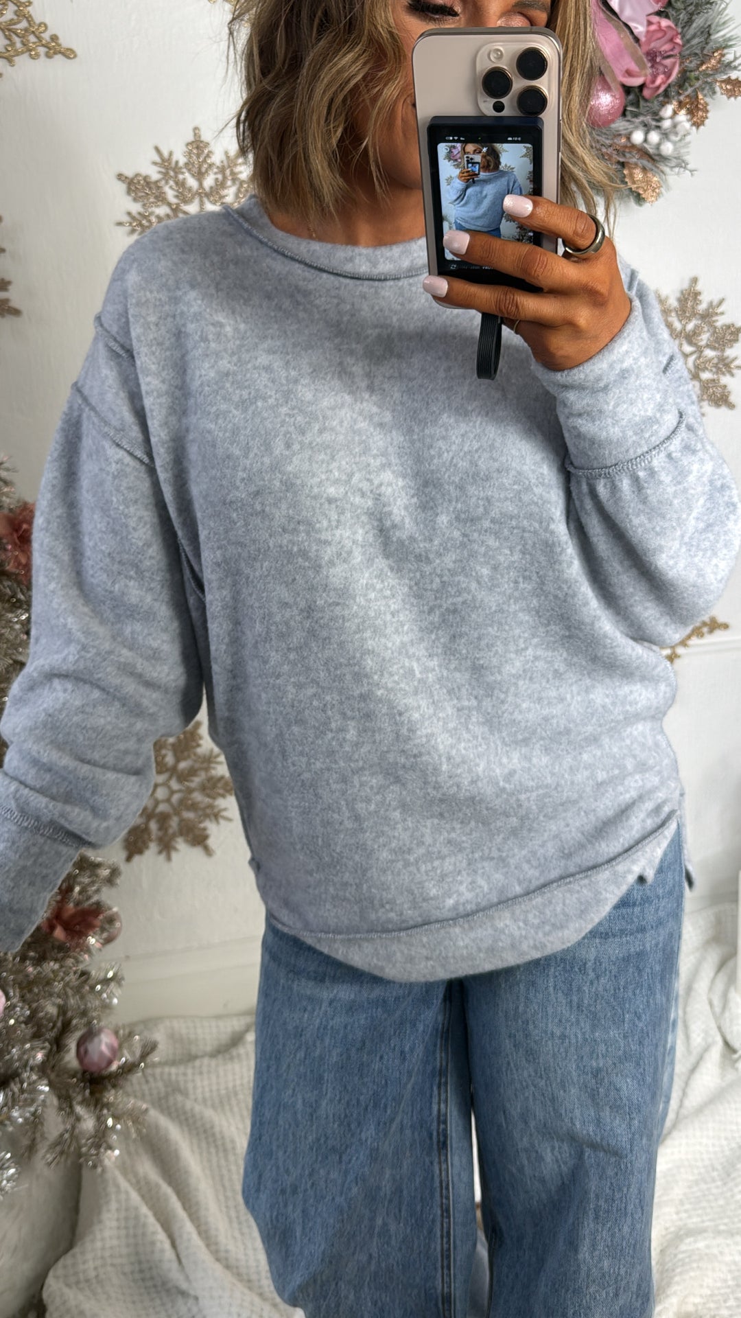 DOORBUSTER: Oversized Sweater, Grey