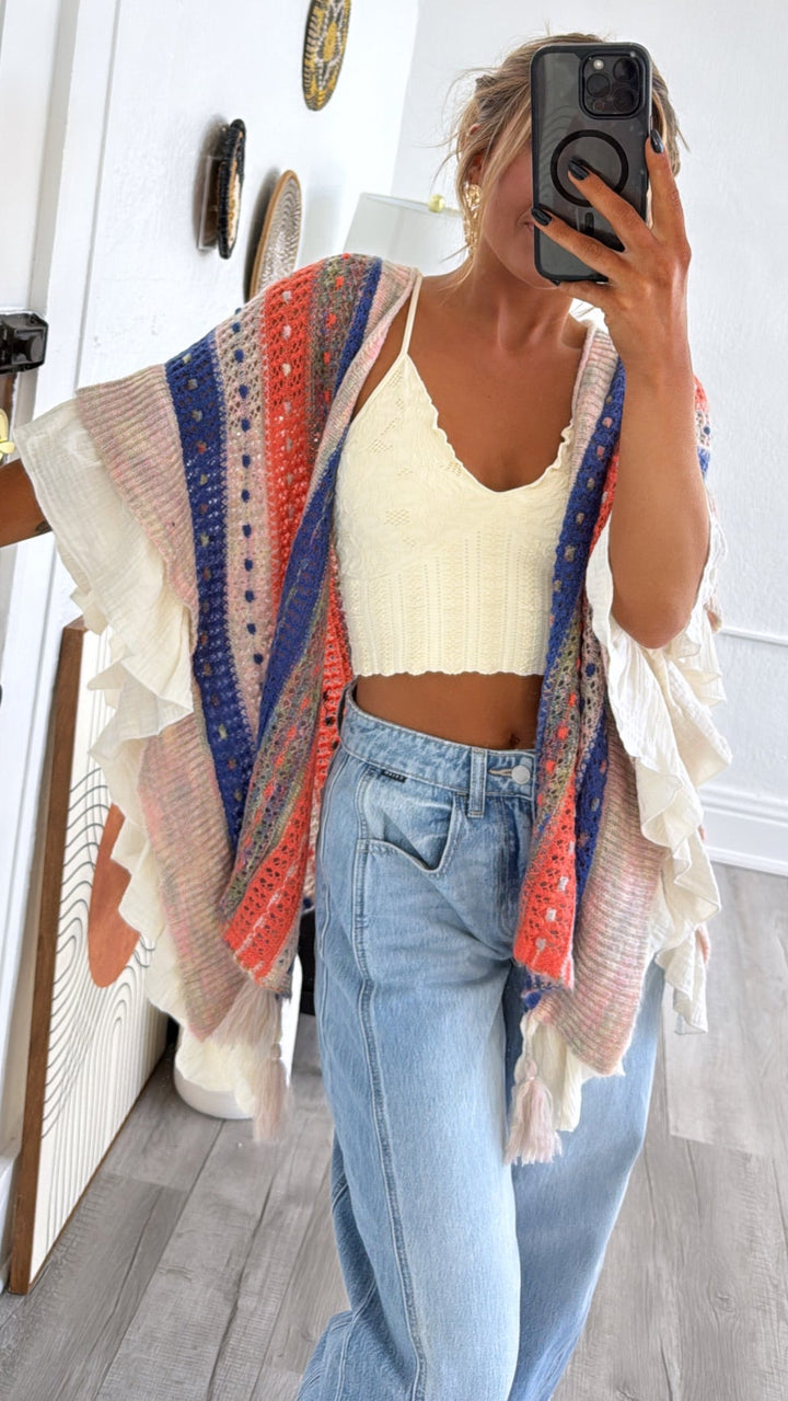 Wild Heart Cardigan, Natural Multi