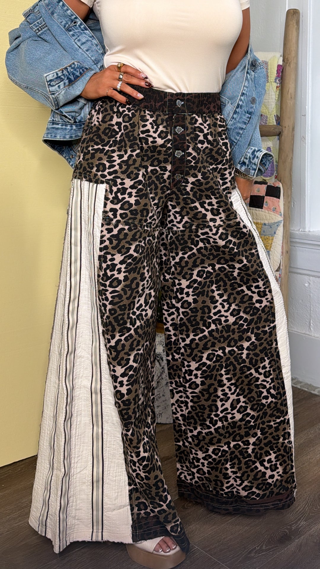 Street Style Leopard Pant, Chocolate