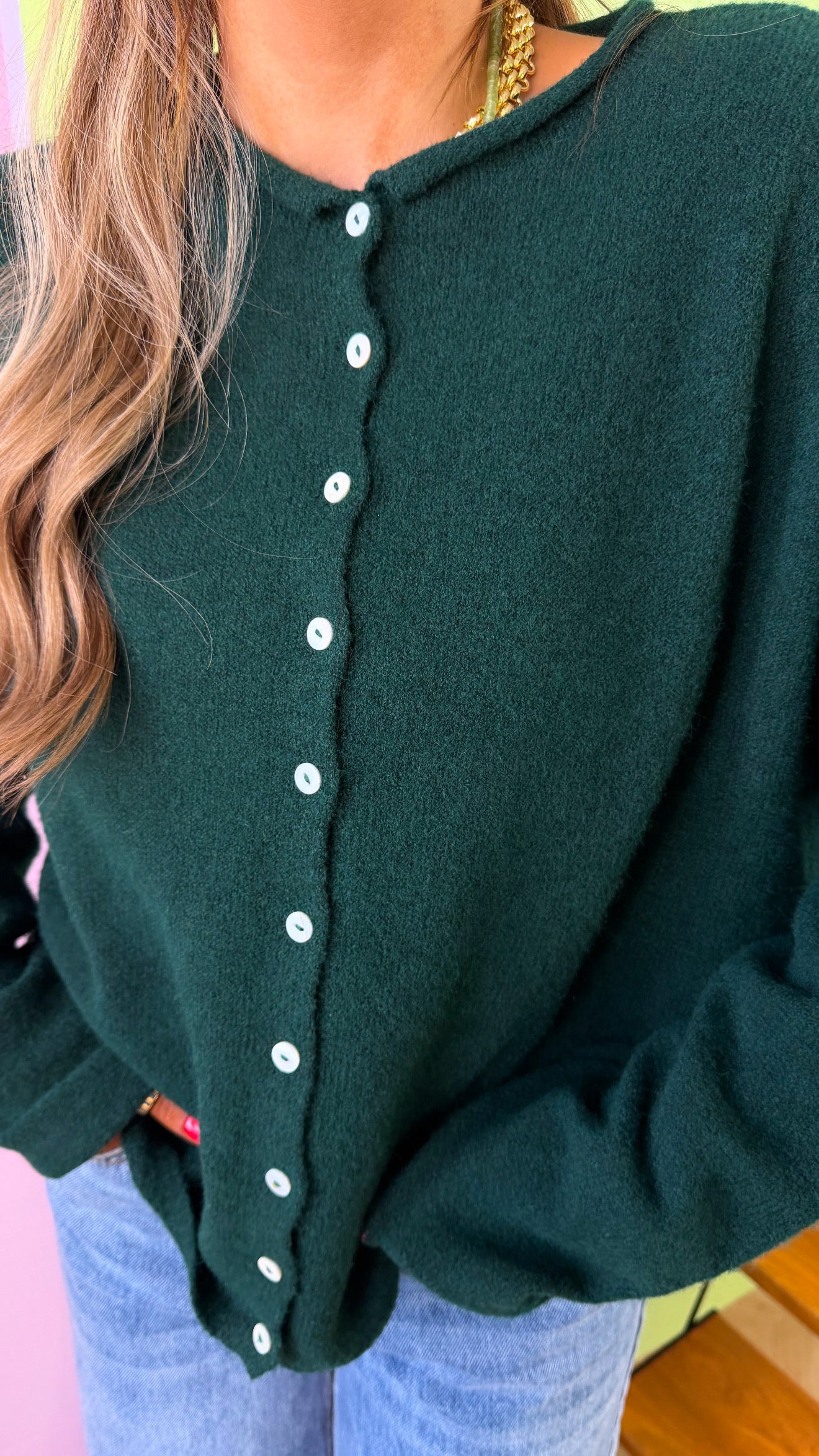 Penelope Knit Cardigan, Forest Green – Everyday Chic Boutique
