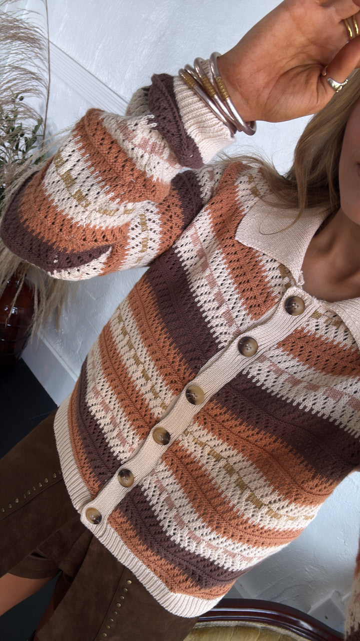 Roasted Vinyl Button Down, Pumpkin Spice