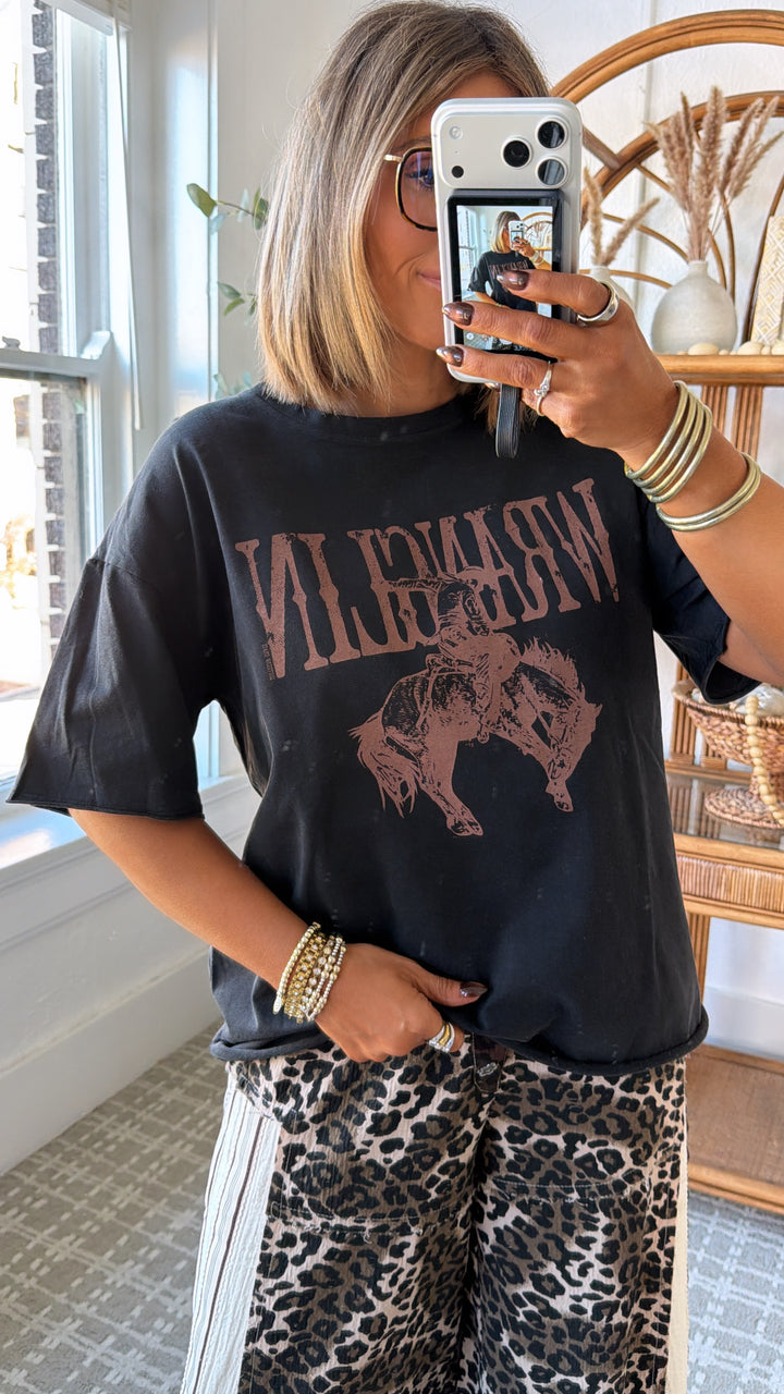 Wrangler Graphic Tee, Black