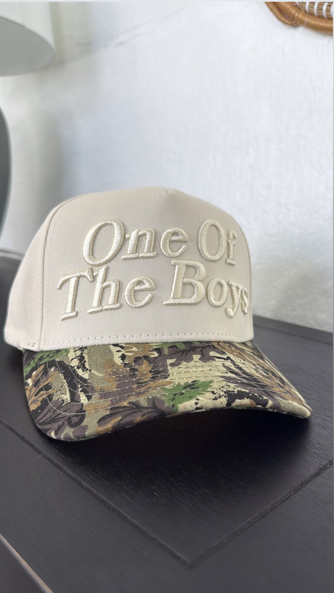One Of The Boys Trucker Hat, Camo/Natural