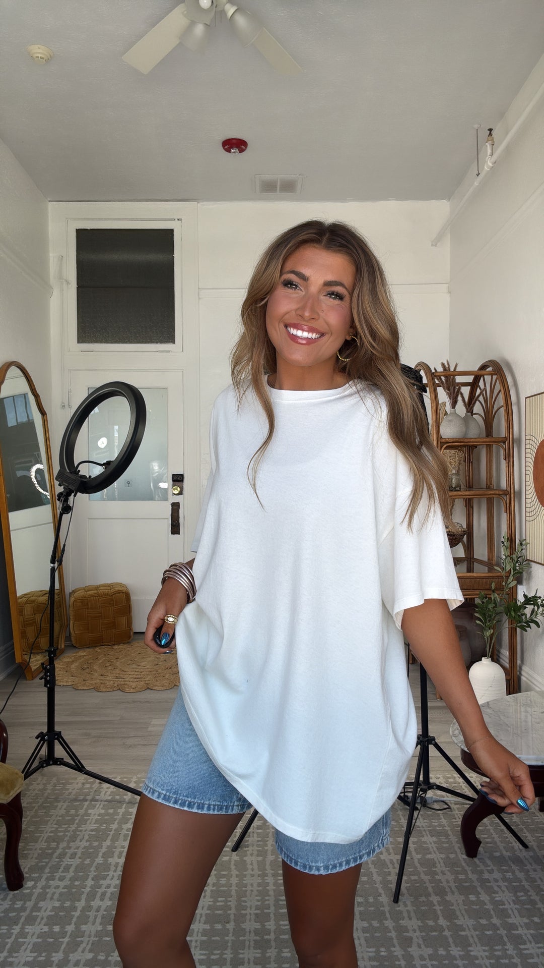 Soft Structure Basic Tee, Off White