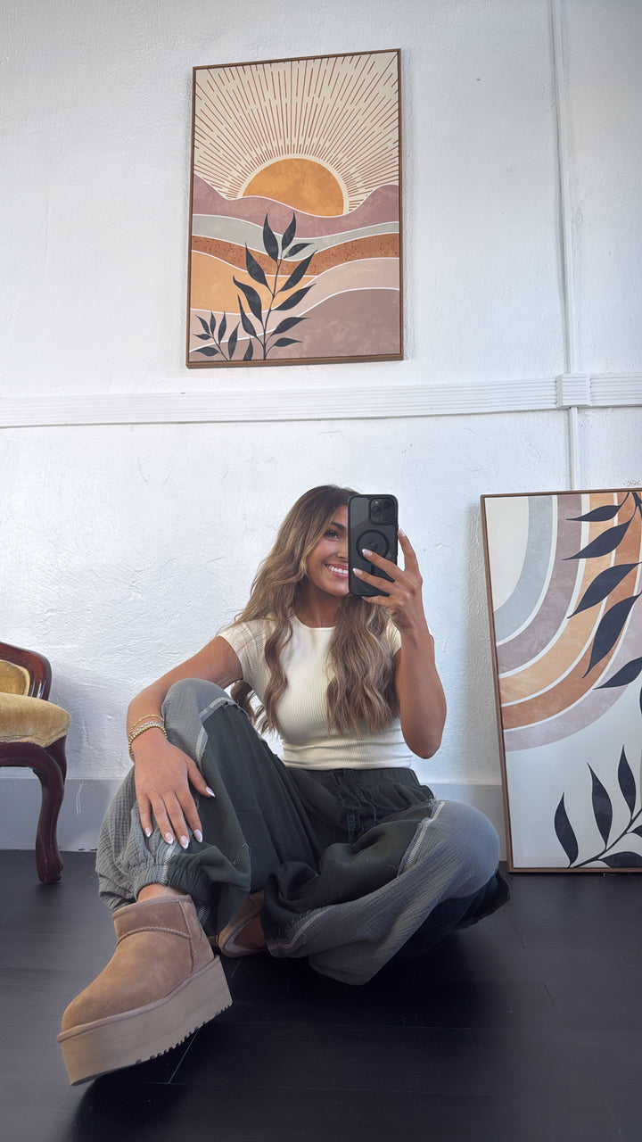 Forever Dreaming Relaxed Pant, Moss Green