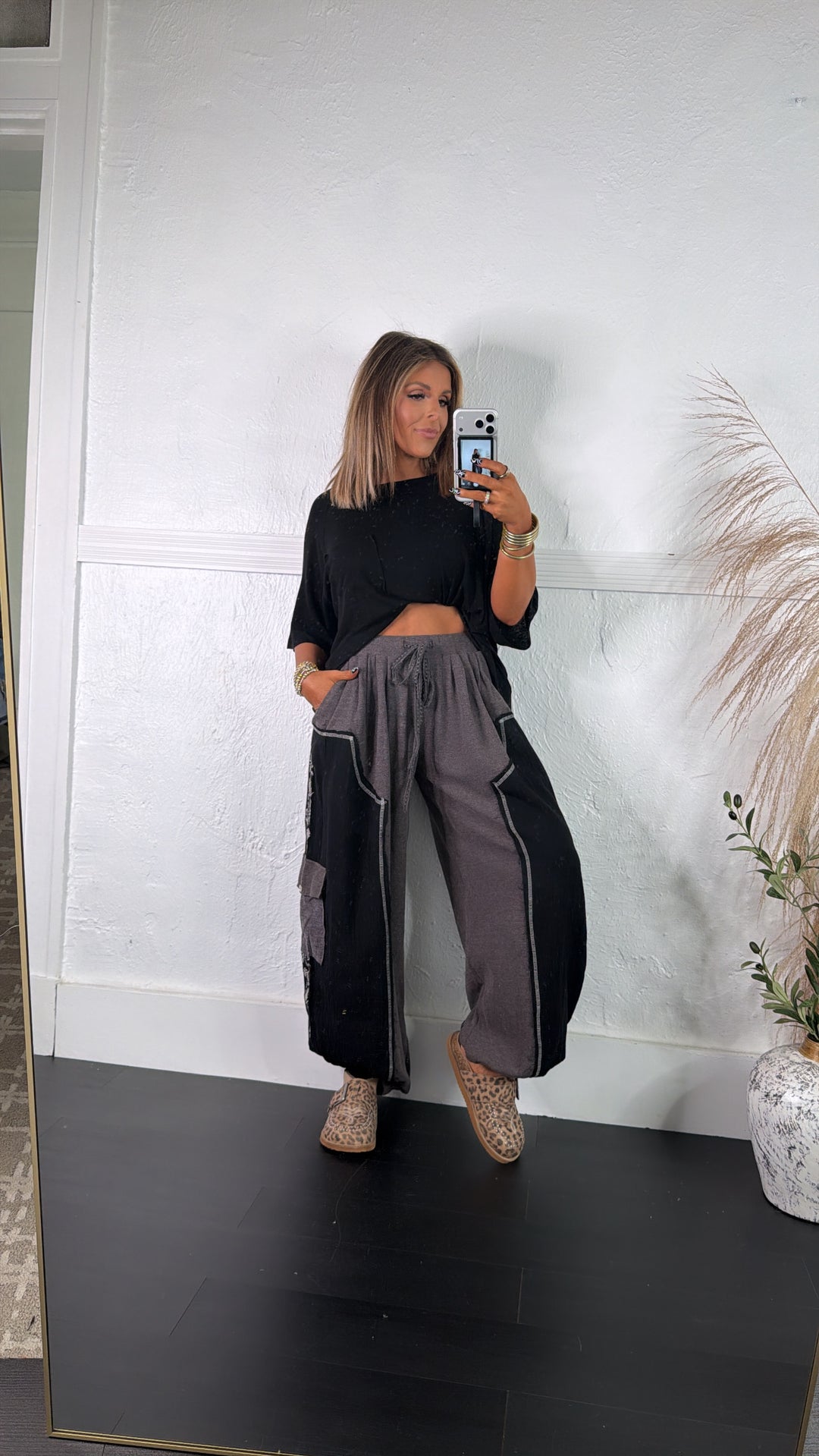 DOORBUSTER: POL Forever Dreaming Relaxed Pant, Charcoal