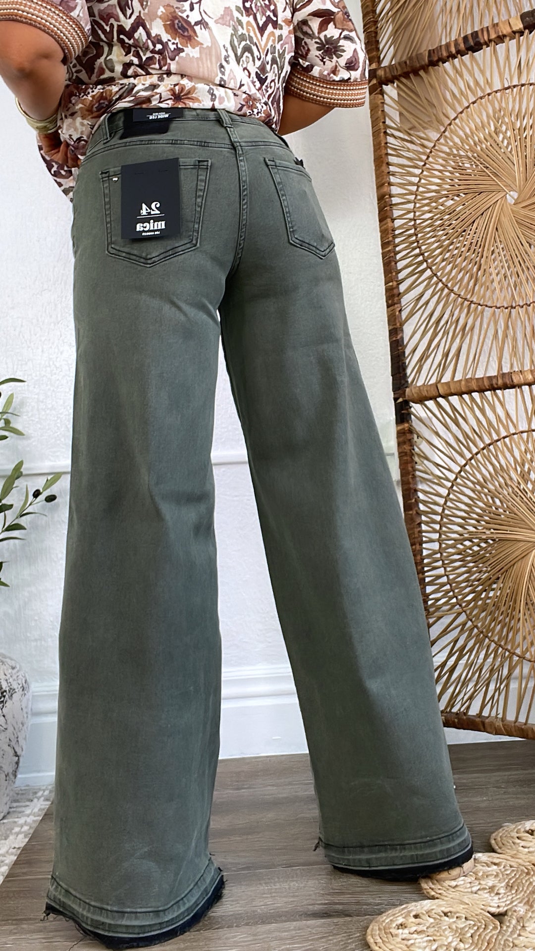 Holt High Rise Denim, Vintage Wash Olive