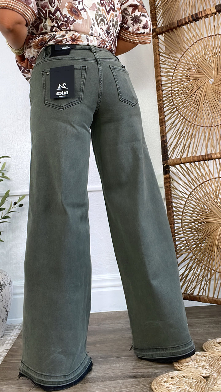 Holt High Rise Denim, Vintage Wash Olive