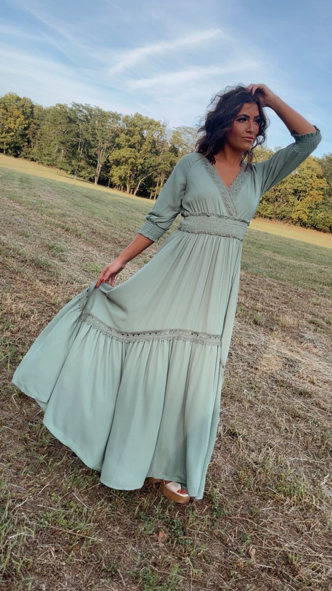 Boho Womens Sage Dress Leely Women Sage Green Flowy Ruffled Maxi Boho Floral Bridesmaid Dress With Boho Womens Sage Dress Leely Women Sage Green Flowy Ruffled Maxi Boho Floral Bridesmaid Dress With