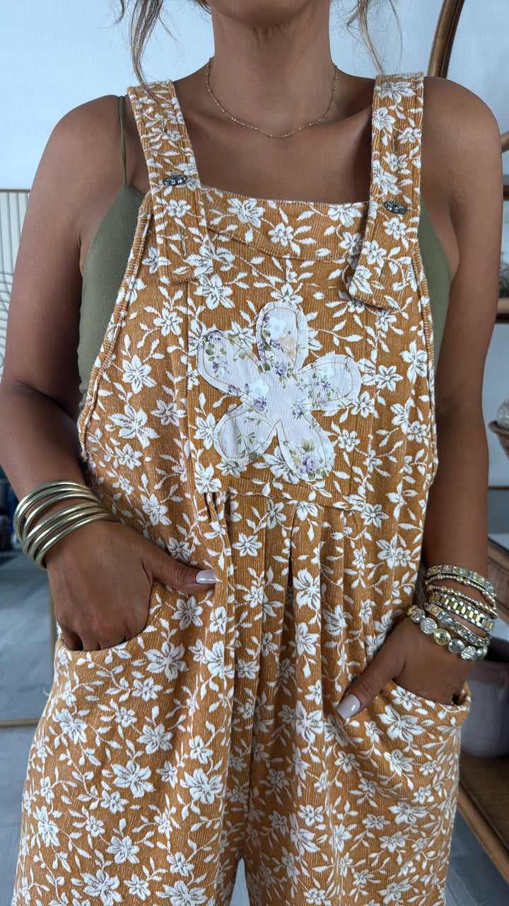 Honeyflower Overalls, Mustard