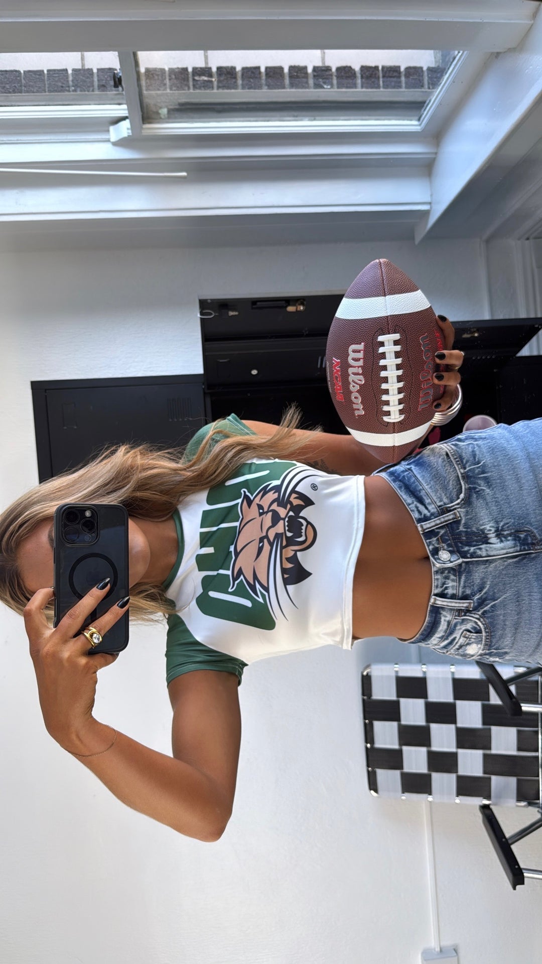 Bobcats Gameday Baby Tee, White