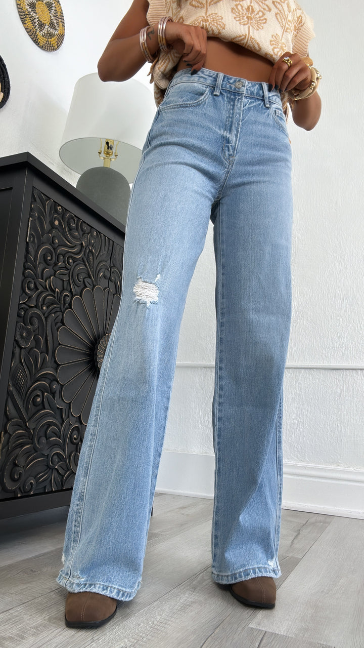 Knix High Rise Wide Leg Jean, VERVET