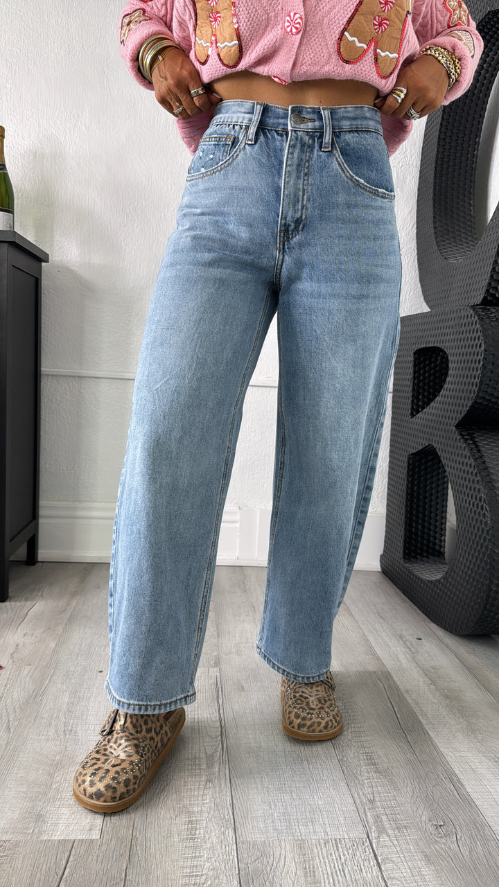 Callum Denim Barrels, Medium Light