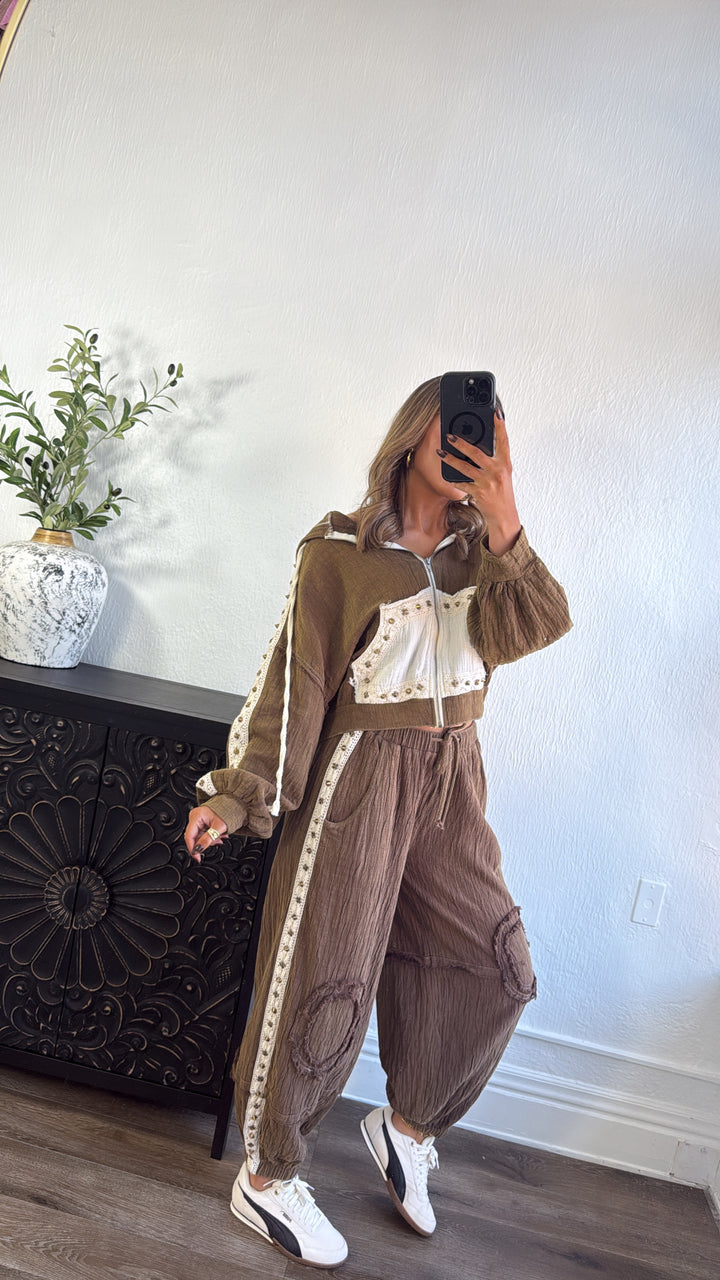 Espresso Eclipse Zip Up, Chocolate