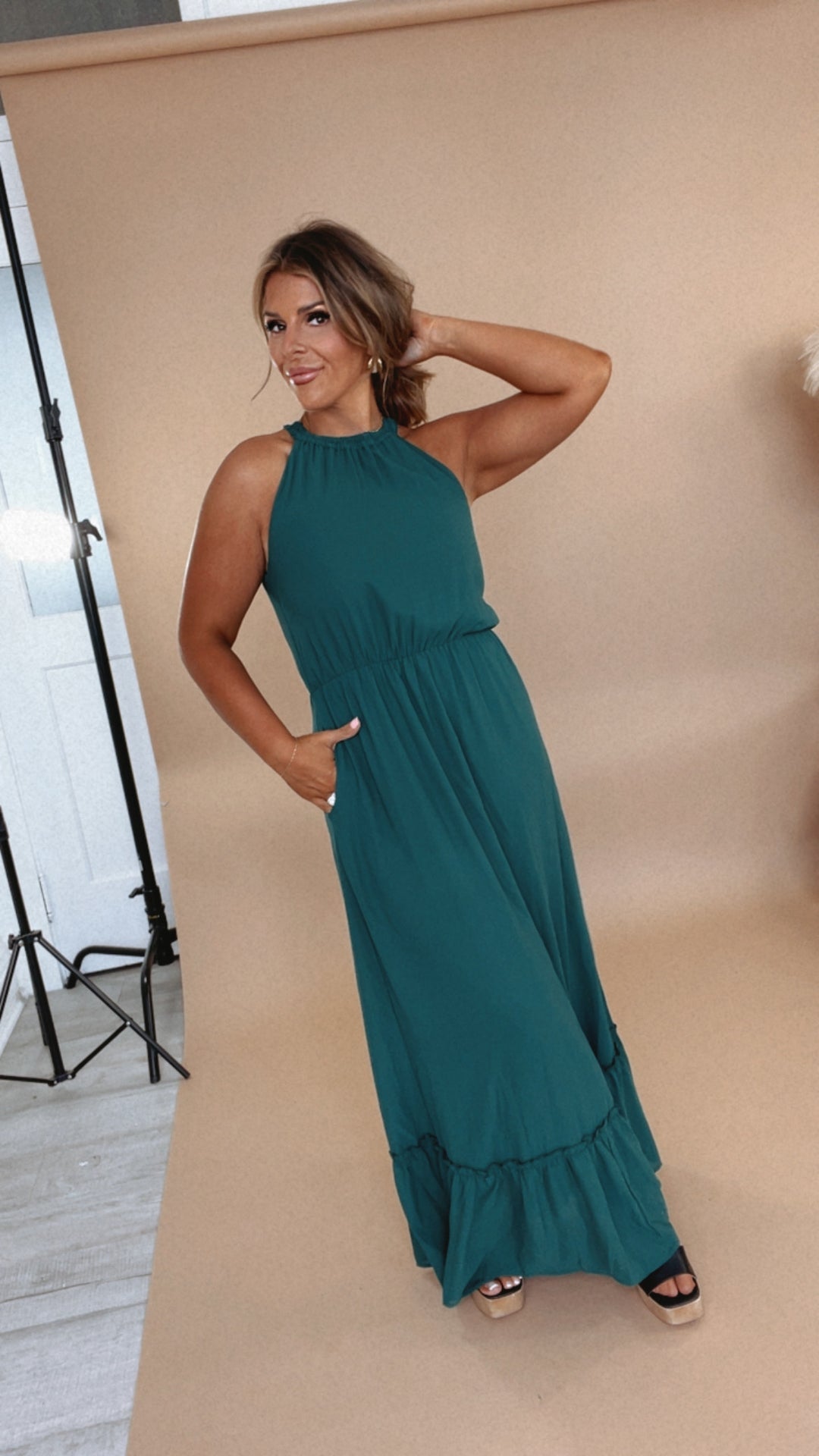 ECB Exclusive: Endless Memories Maxi Dress, Green Everyday Chic Boutique ECB Exclusive: Endless Memories Maxi Dress, Green Everyday Chic Boutique