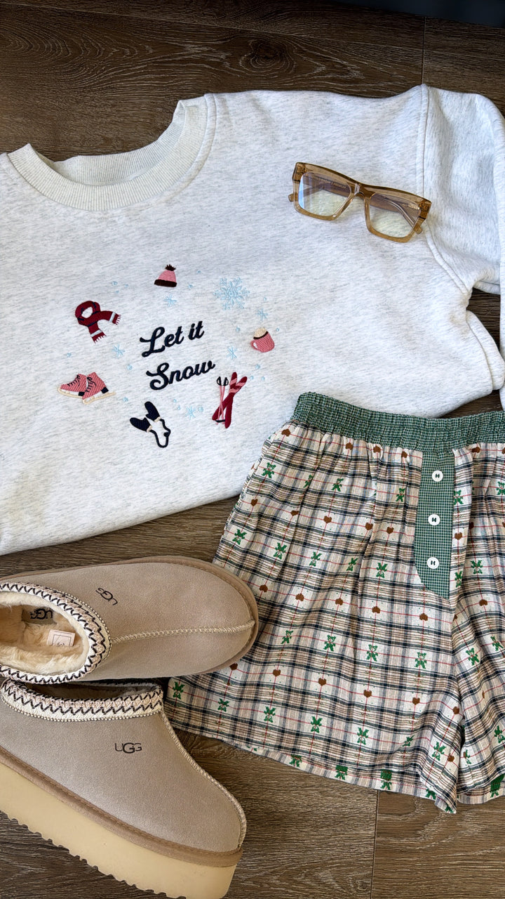 Winter Skis Crewneck, Melange