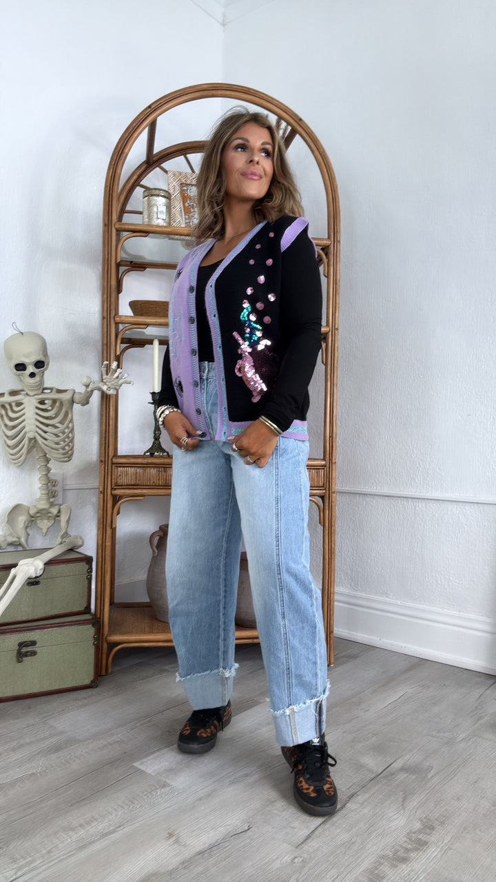 Sweet & Spooky Sweater Vest, Black