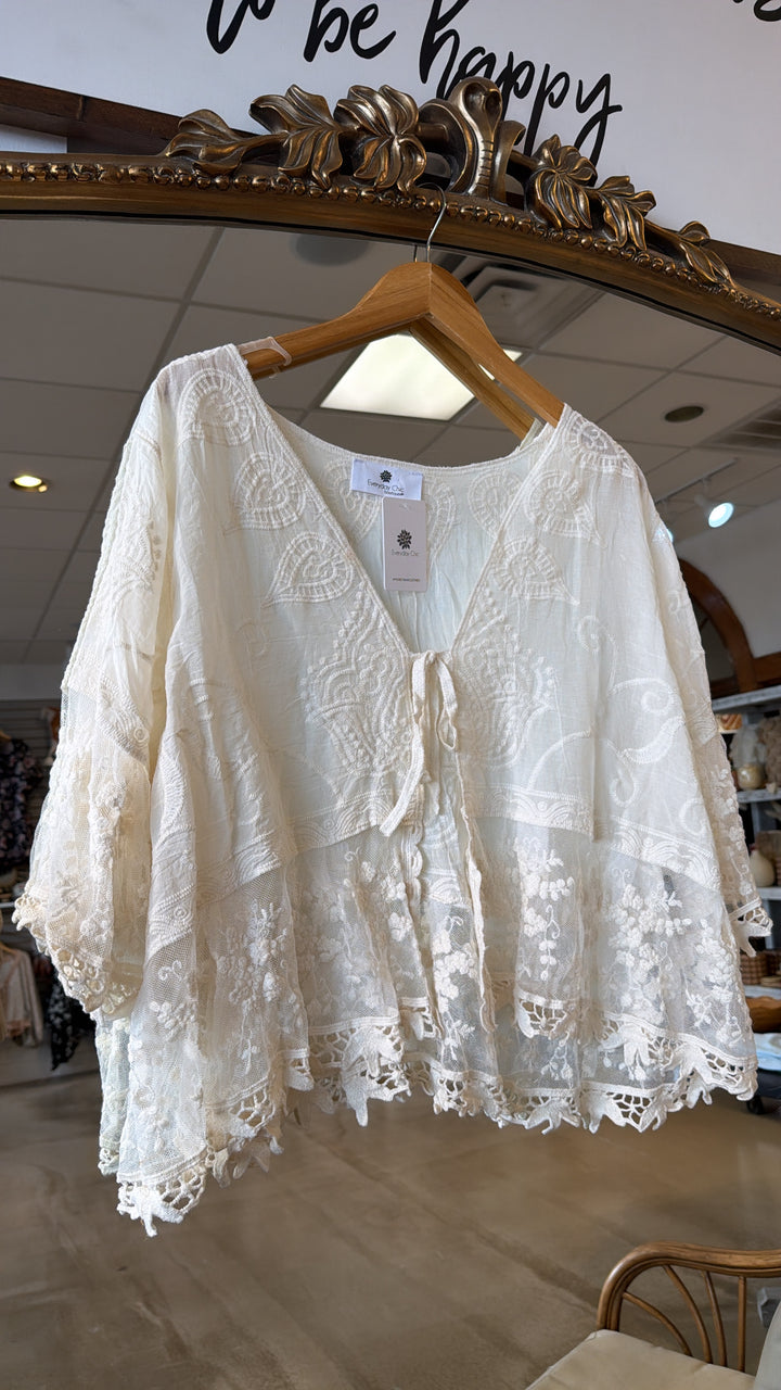 Daylight Tie Top, Natural