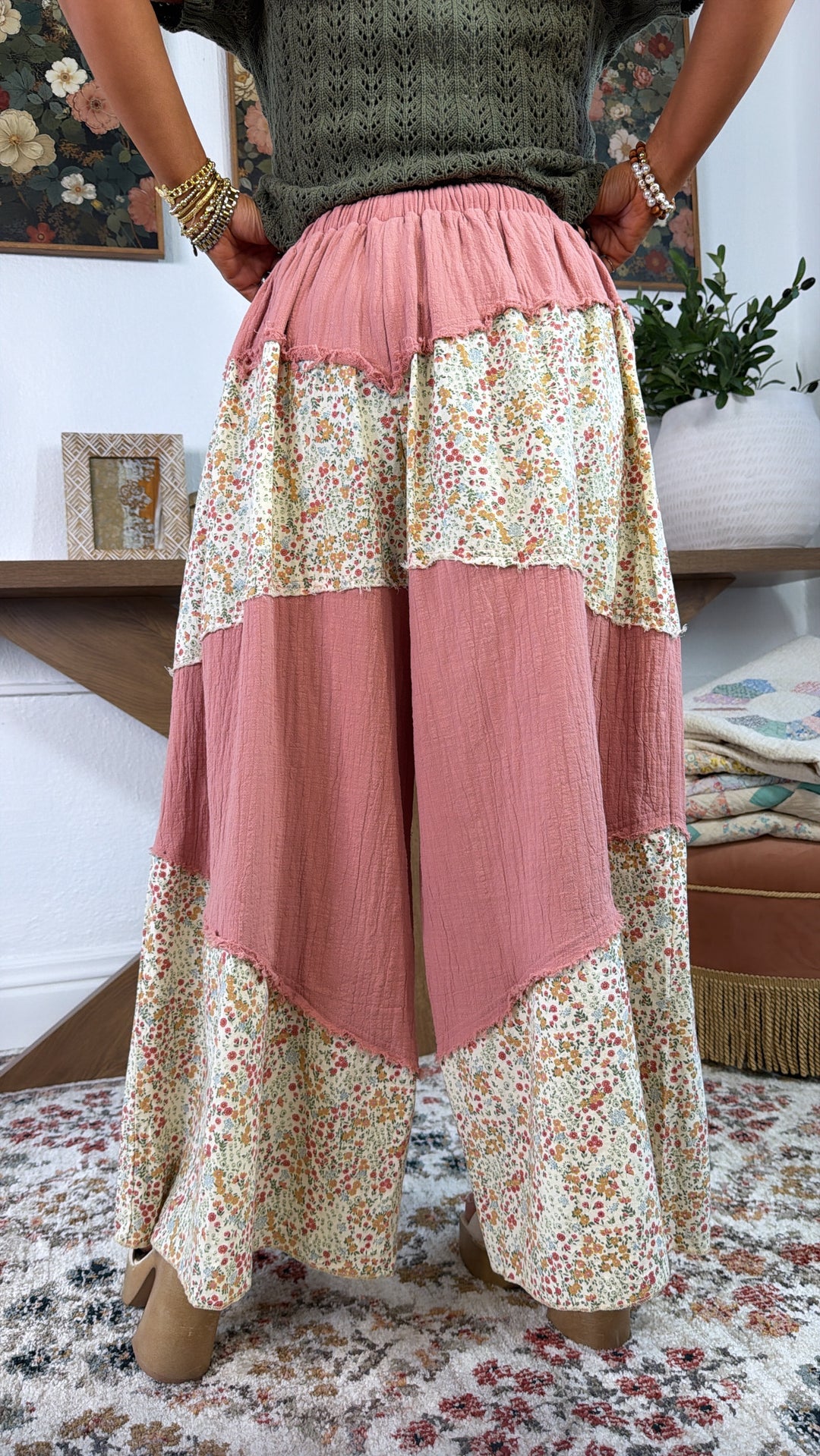 Wildflower Breeze Pant, Dusty Peach