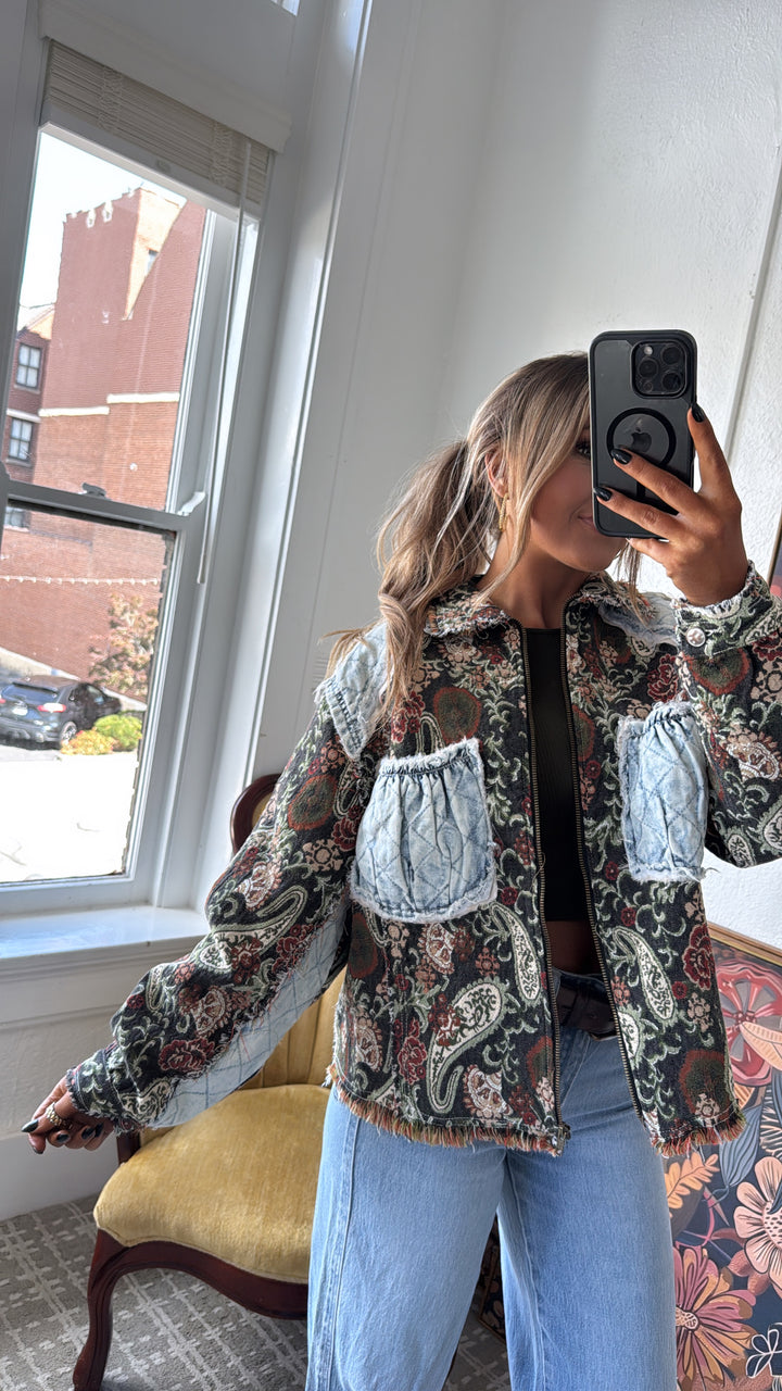 Midnight Ember Jacket, Deep Choco Multi