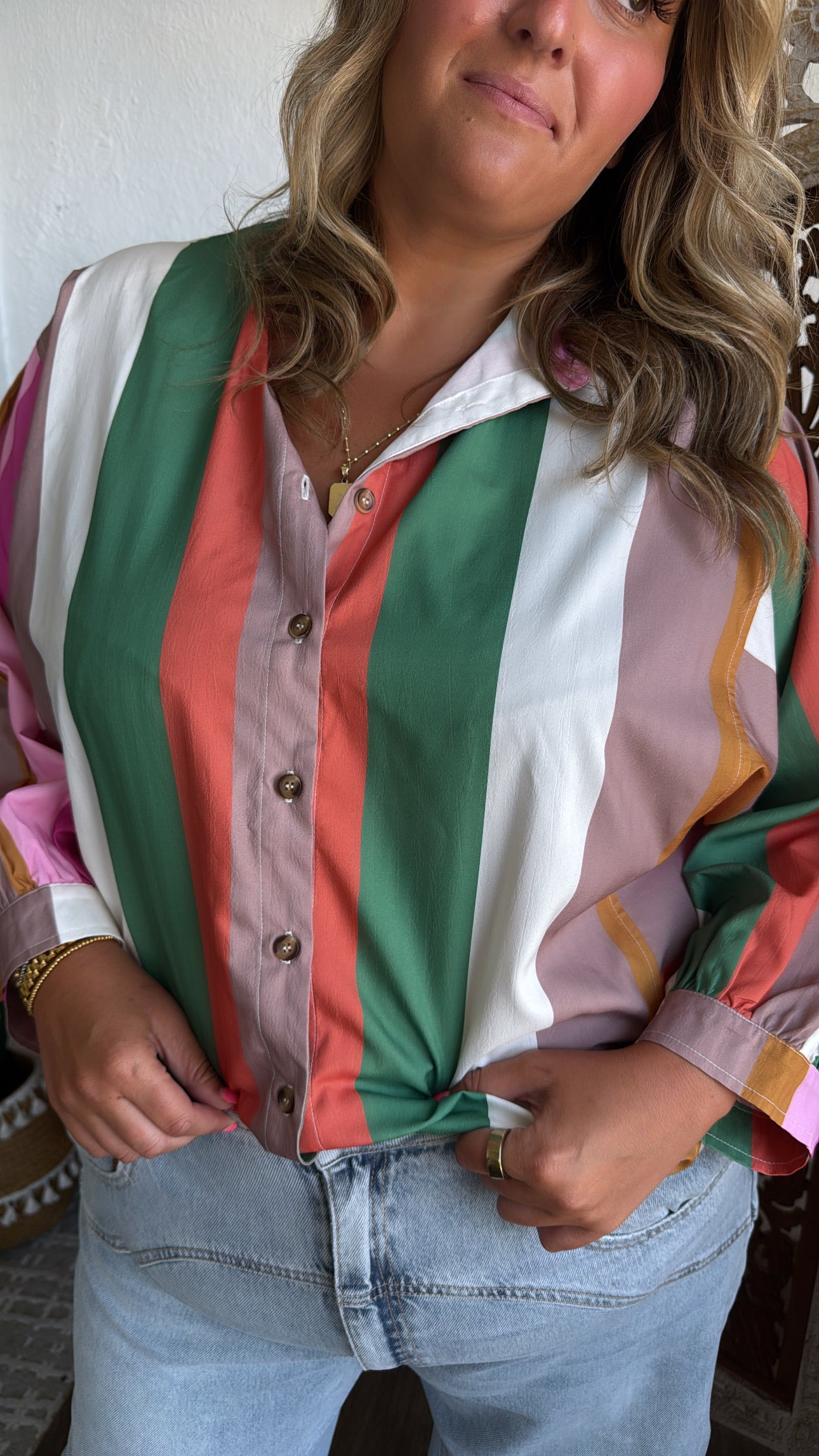 All Retro Multi Color Striped Top – Everyday Chic Boutique