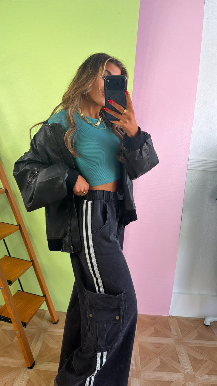 Luxe Relaxed Pant, Black