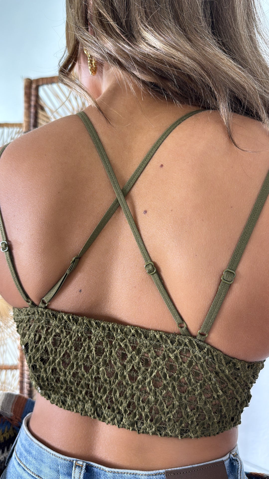 Opening Day Bralette, Moss