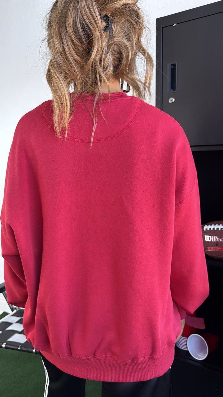 Buckeye Crewneck, Red