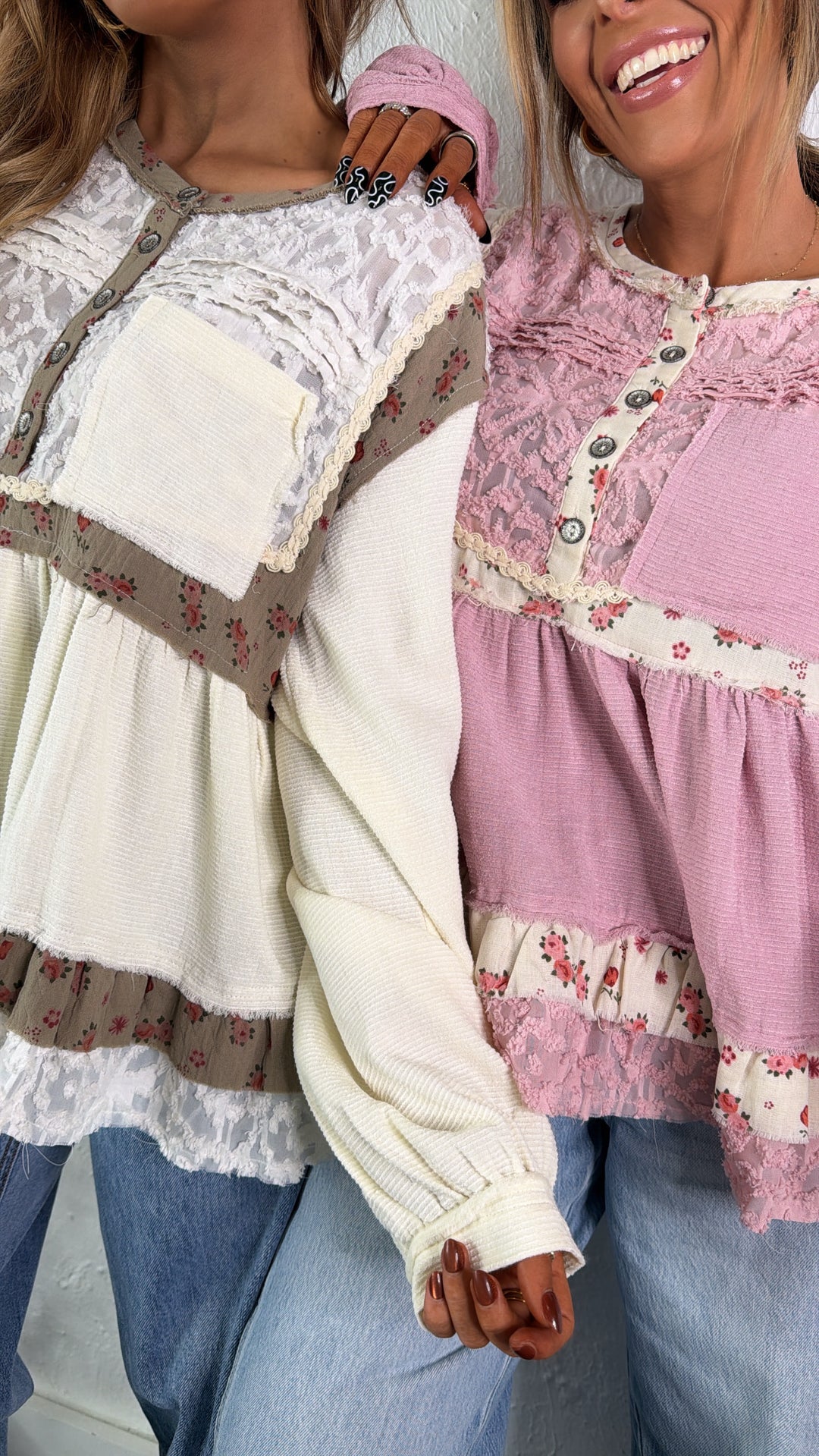 DOORBUSTER: POL Simple & Sweet Blouse, Dusty Pink