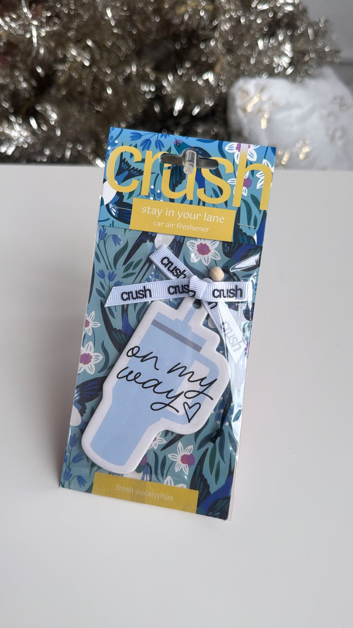 Stay In Your Lane Car Air Freshener - On My Way - Fresh Eucalyptus
