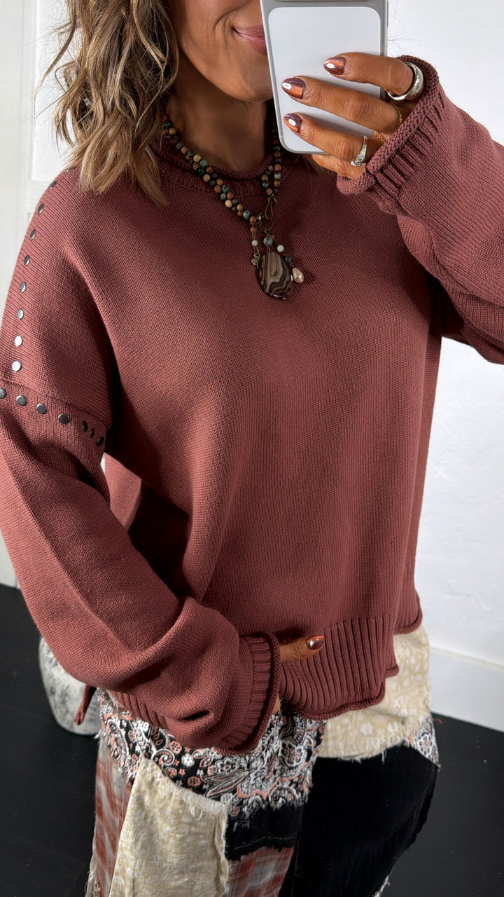 Rusted Oak Sweater, Burlwood
