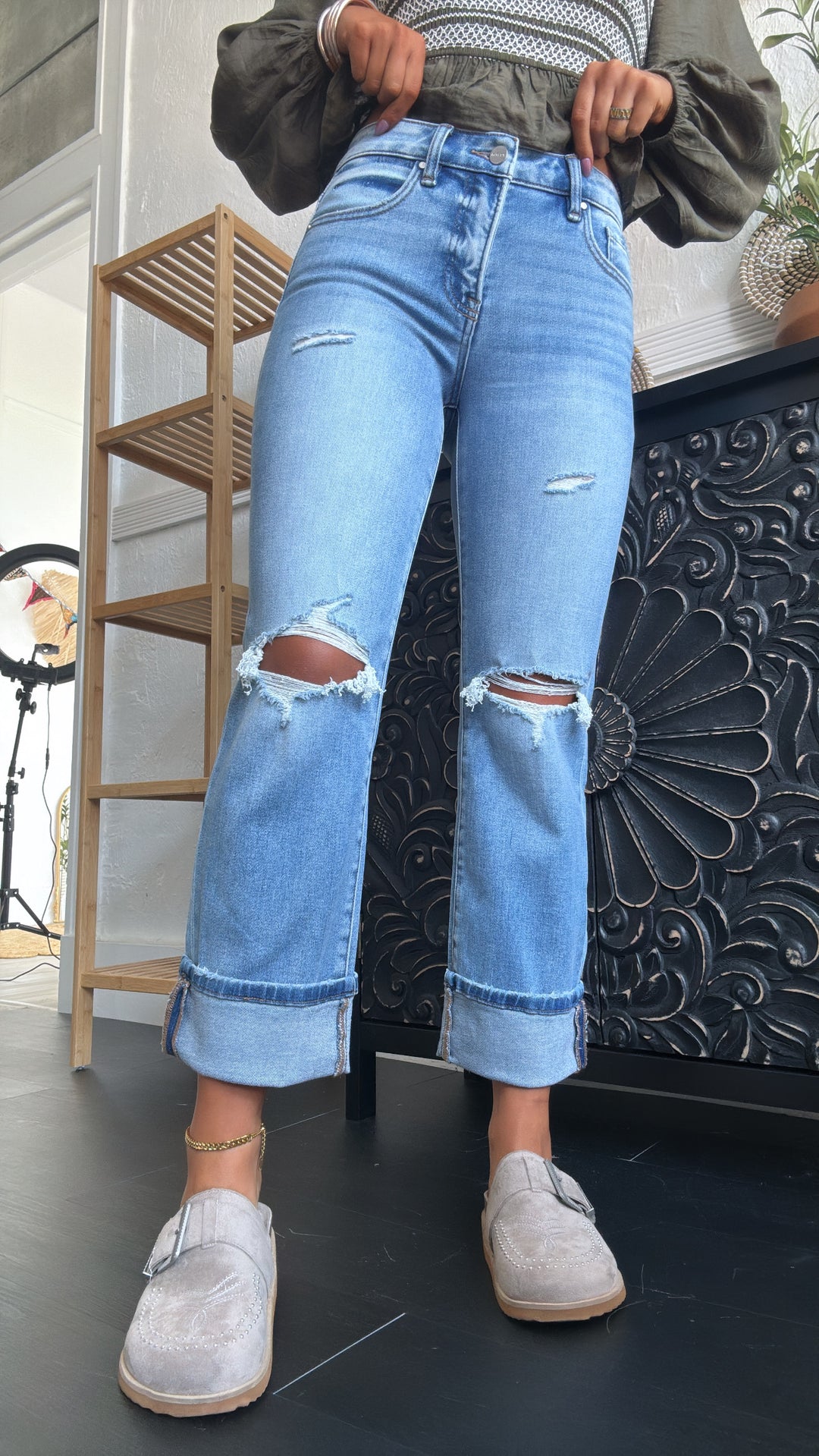 Klay Mid Rise Denim, Risen Medium