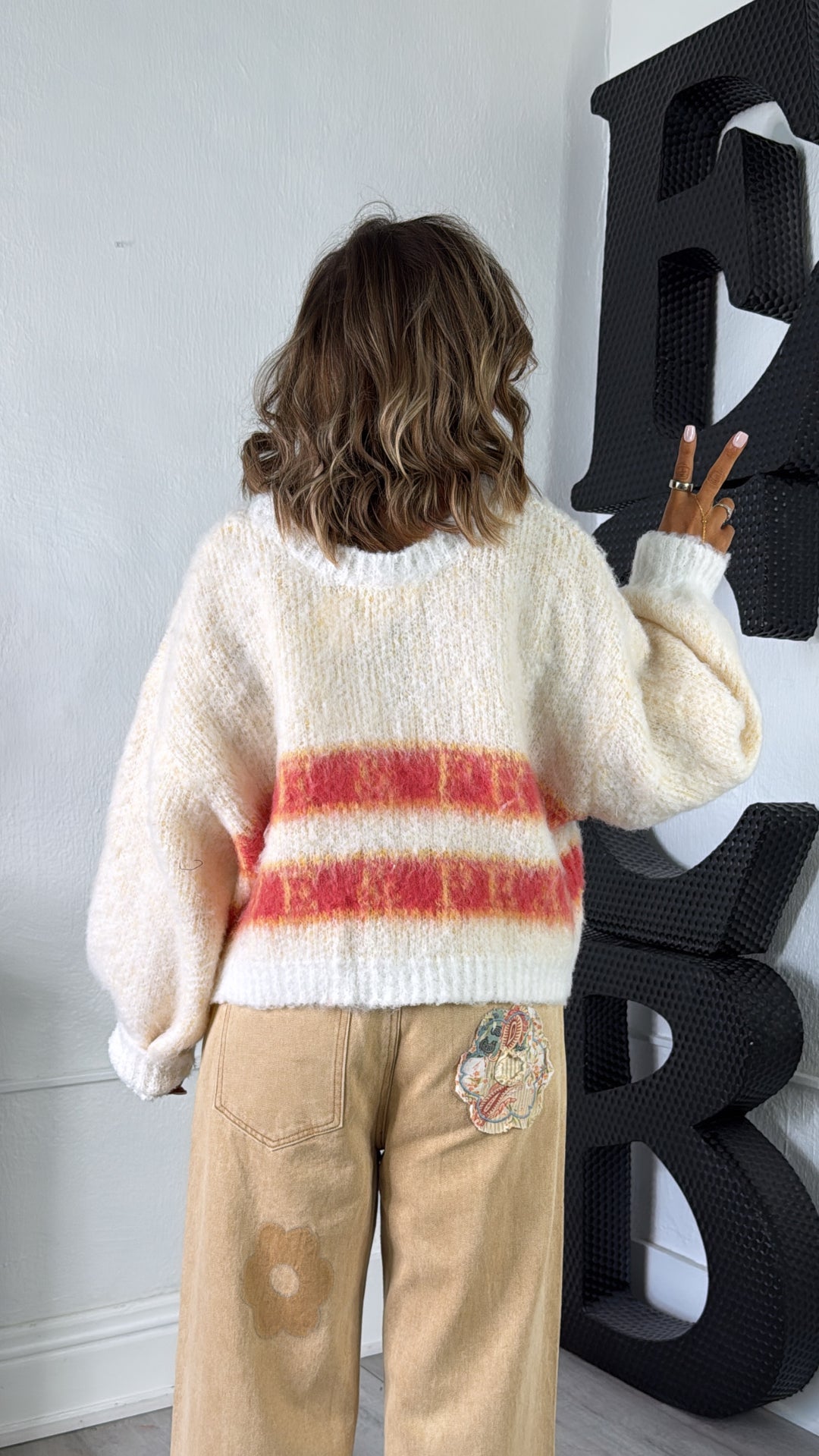 Soft Ember Sweater, Powder Cream