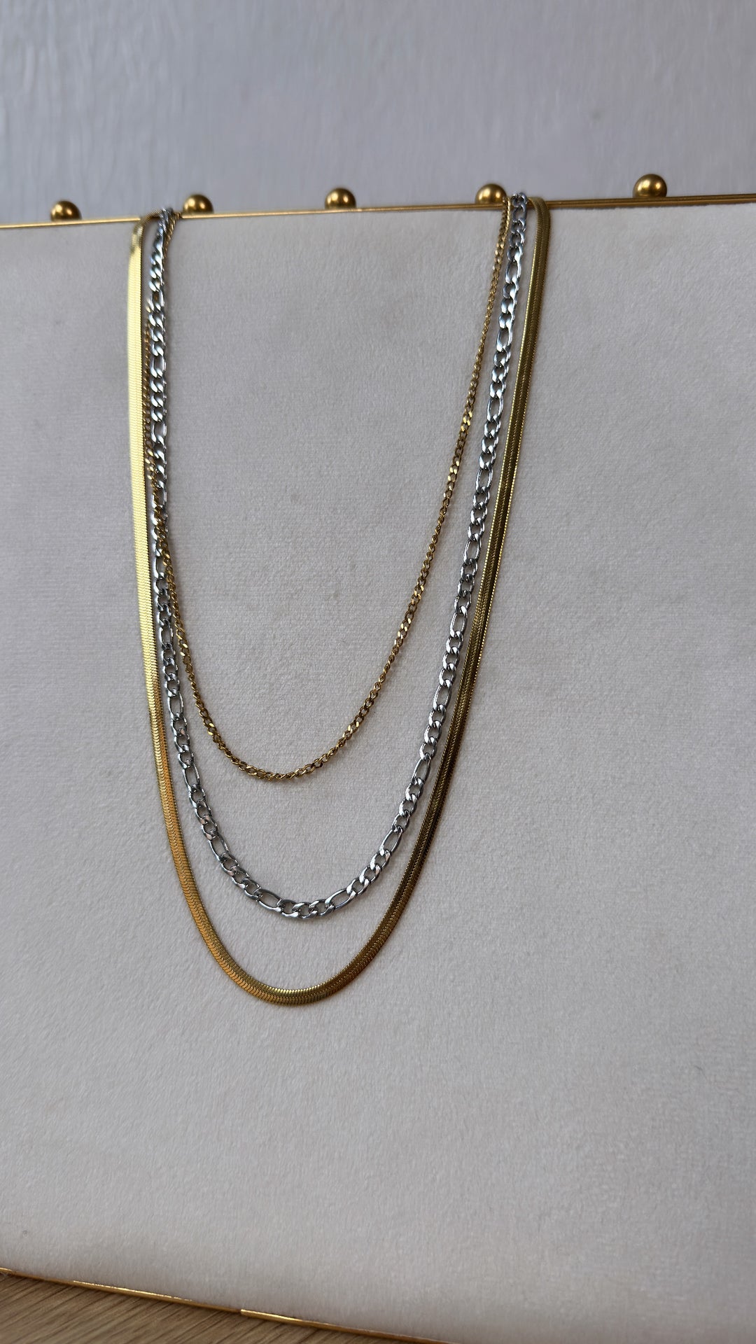 Two Toned Layered Necklace