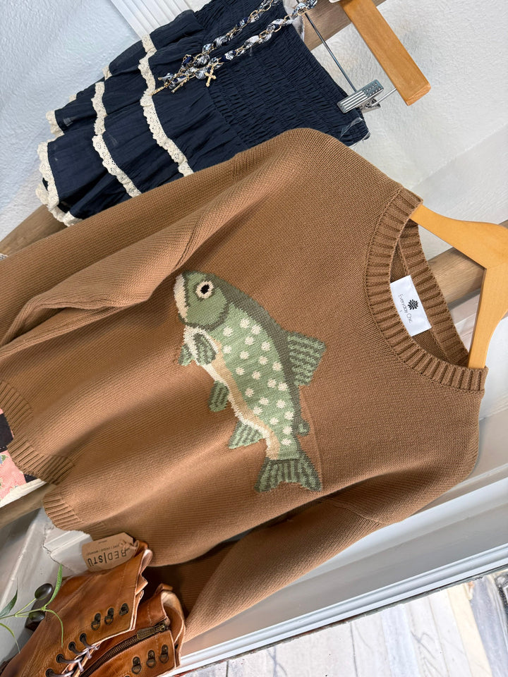 Fin & Tide Sweater, Mocha