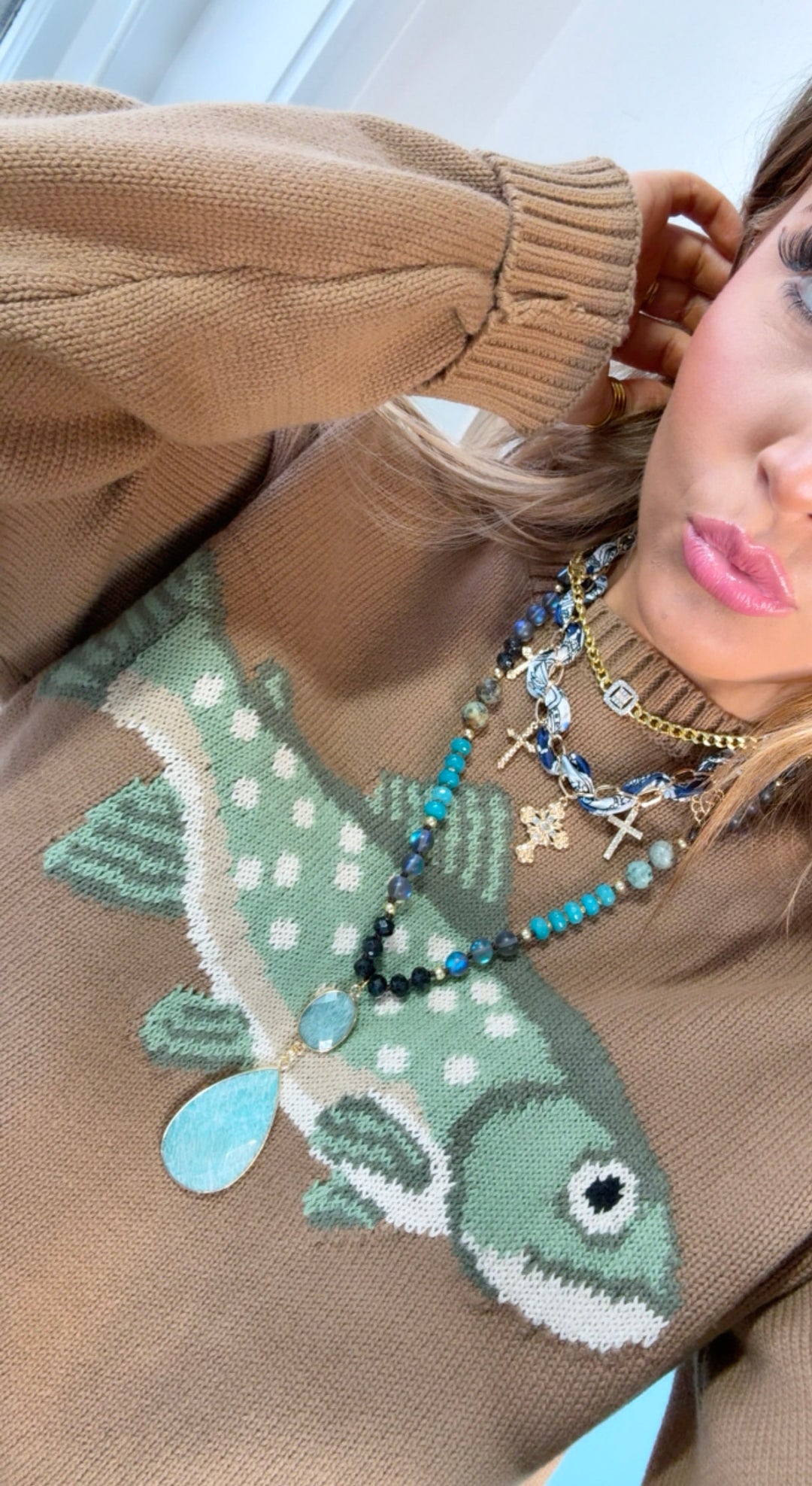 Fin & Tide Sweater, Mocha