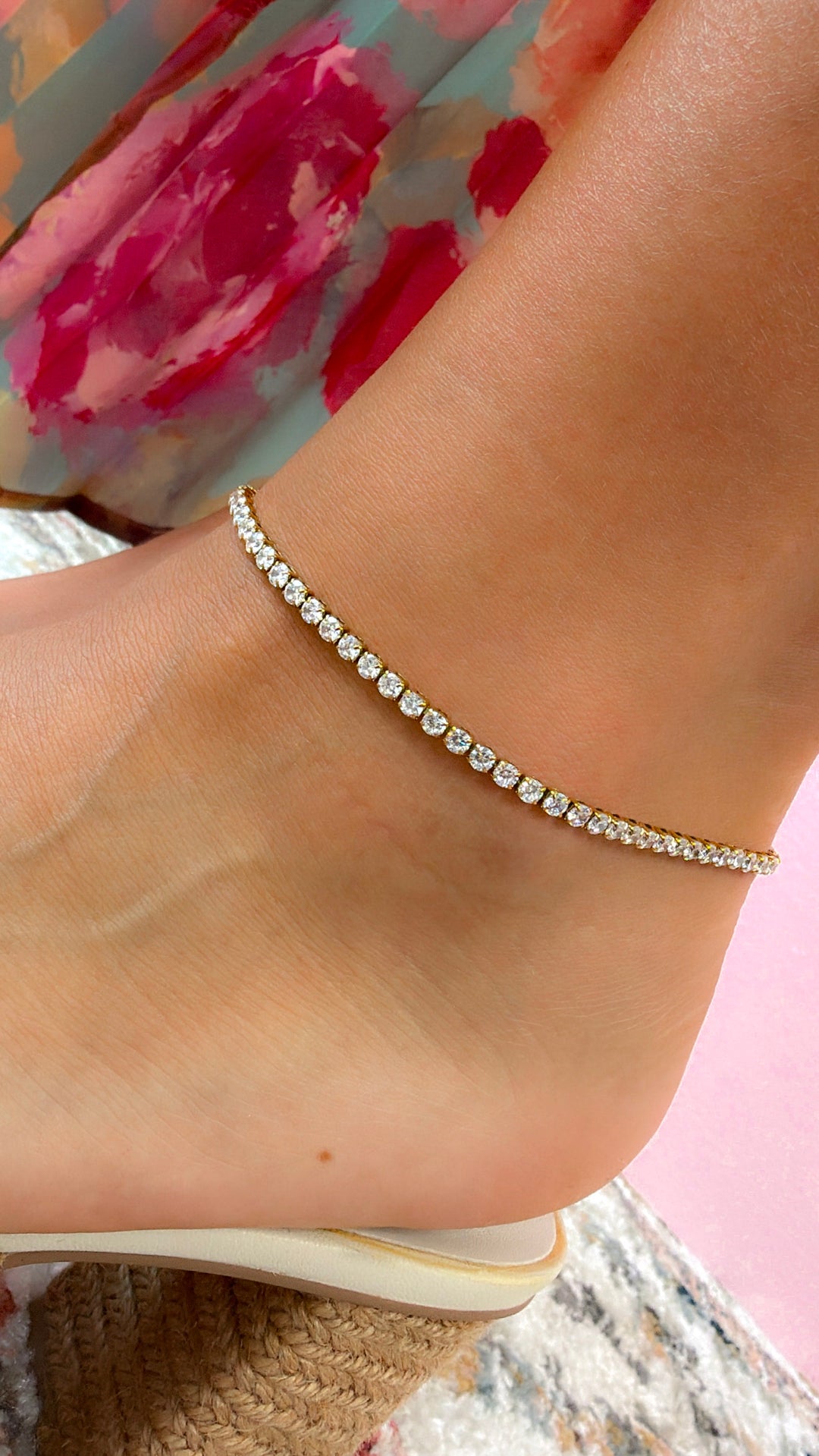 Rhinestone Anklet