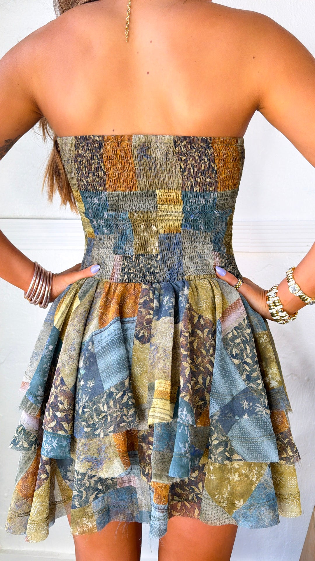 Under The Willow Mini Dress, Midnight